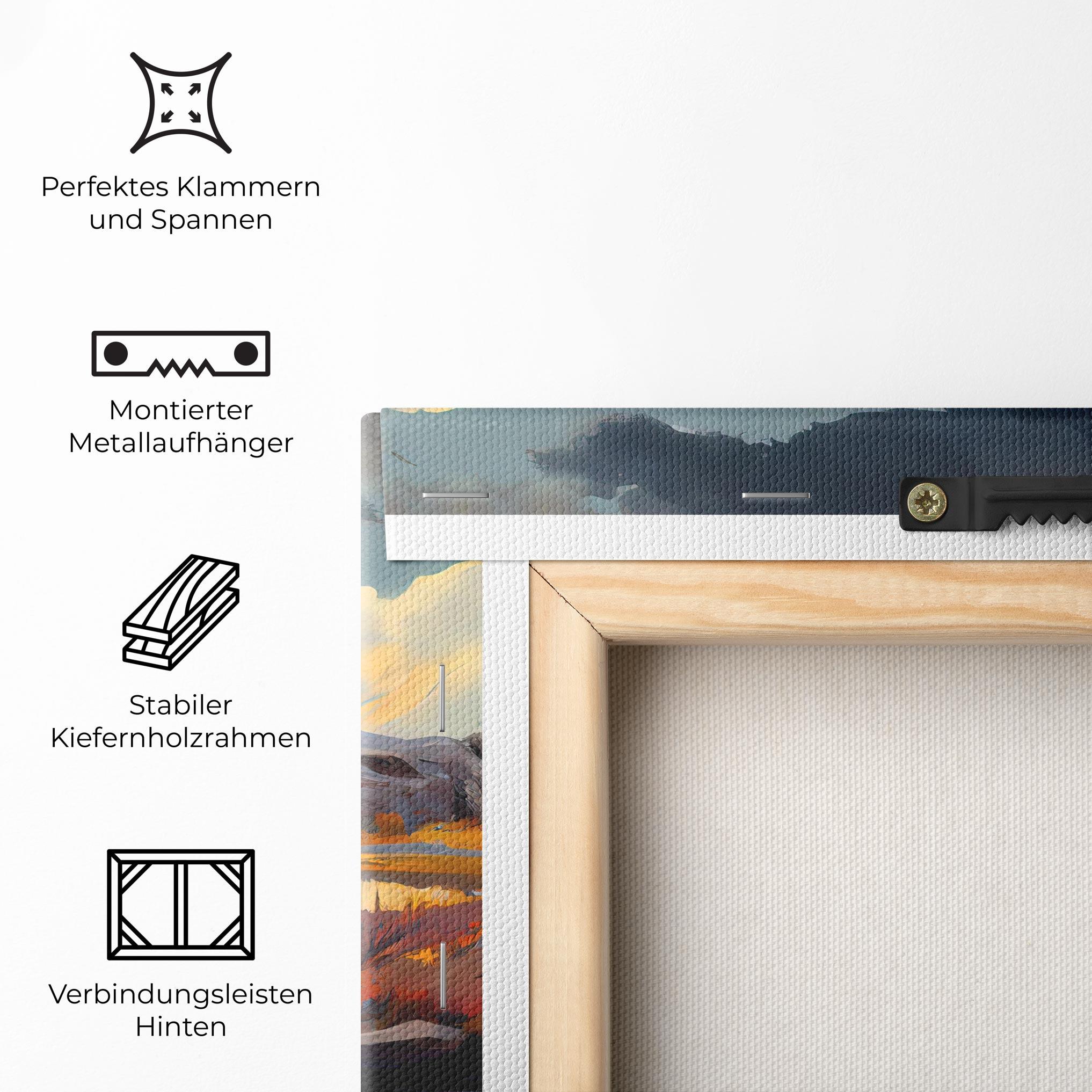 Leinwandbild Autumn Landscape mockup 5