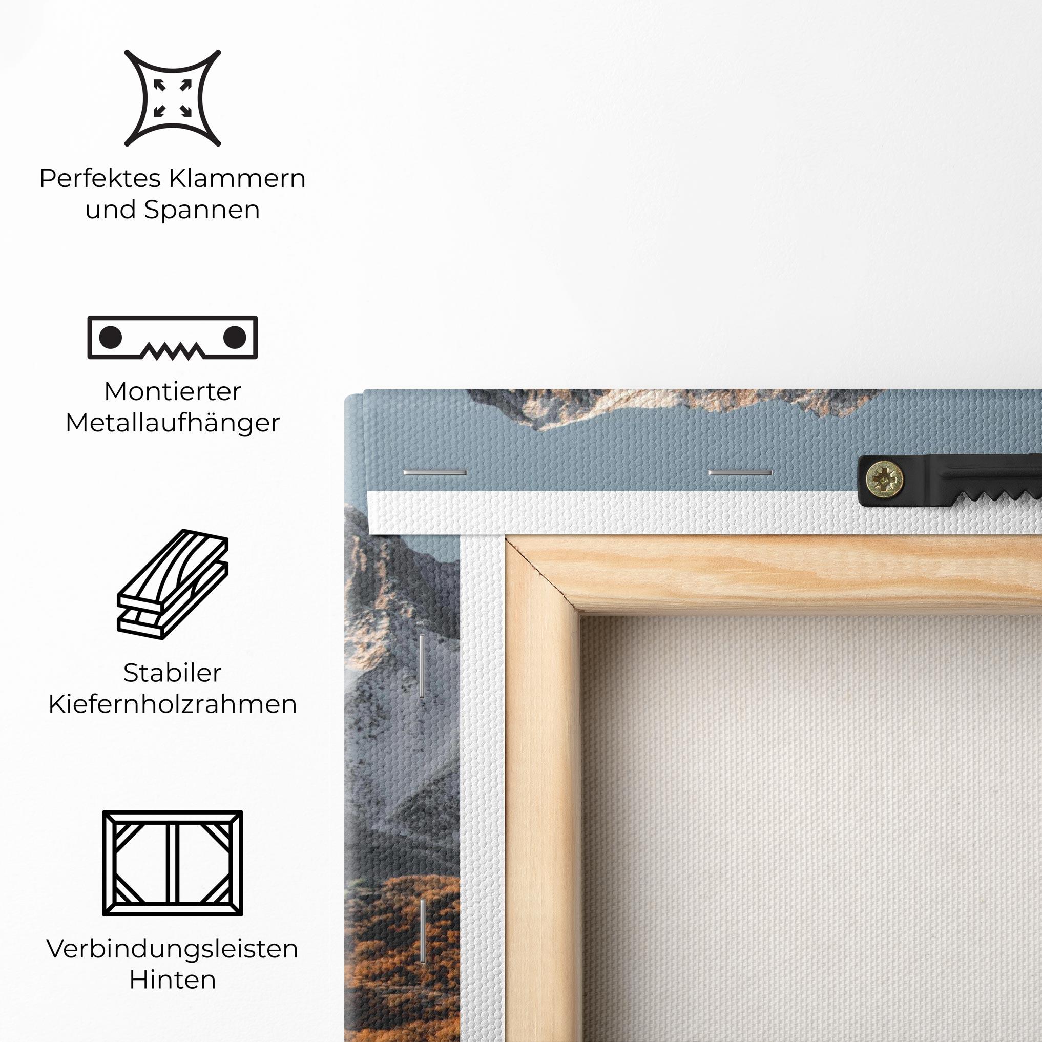 Leinwandbild Autumn Mountain View mockup 5