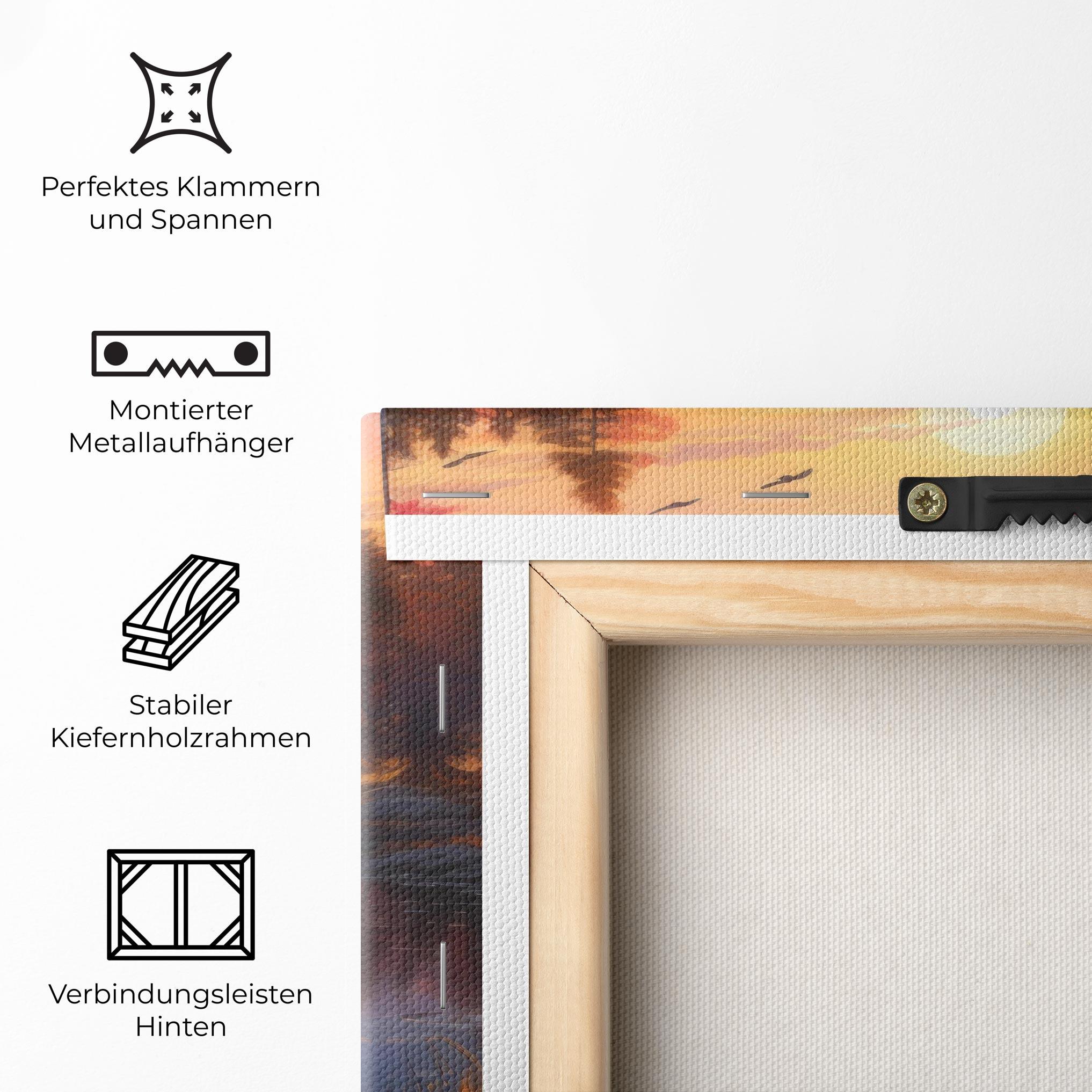 Leinwandbild Autumn Sunset mockup 5