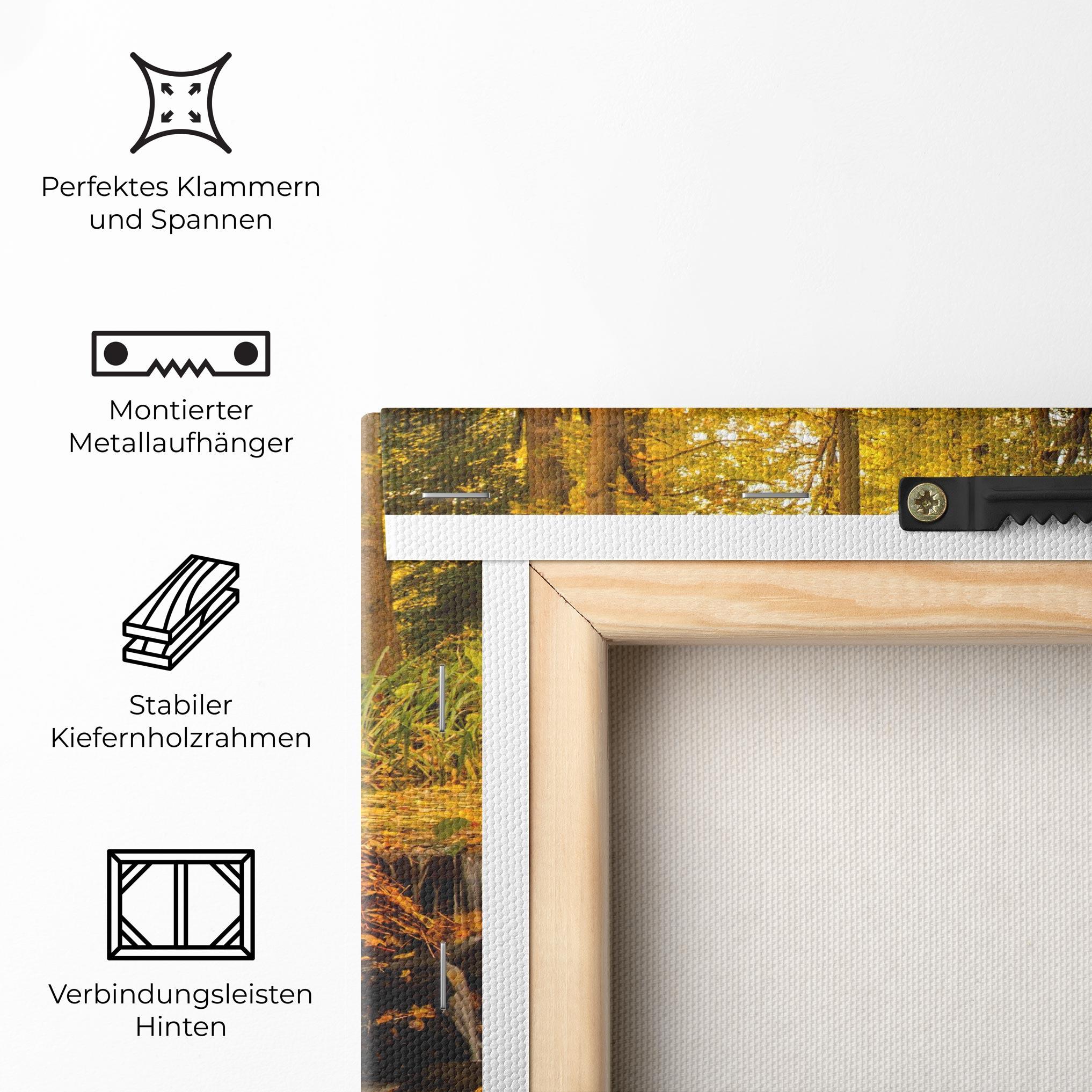 Leinwandbild Autumn Waterfall mockup 5