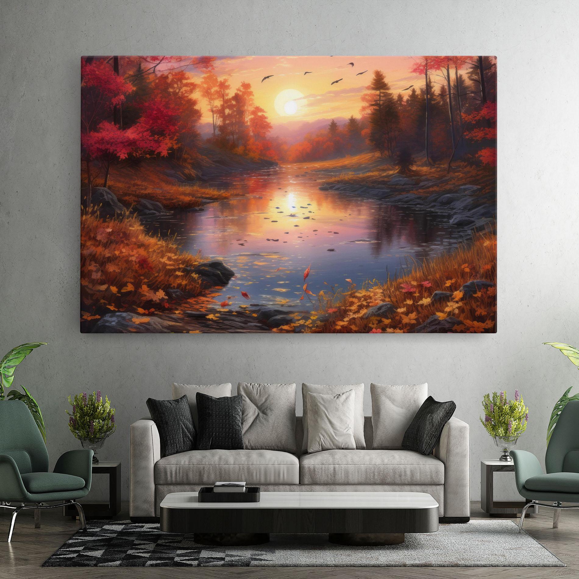 Leinwandbild Autumn Sunset mockup 7