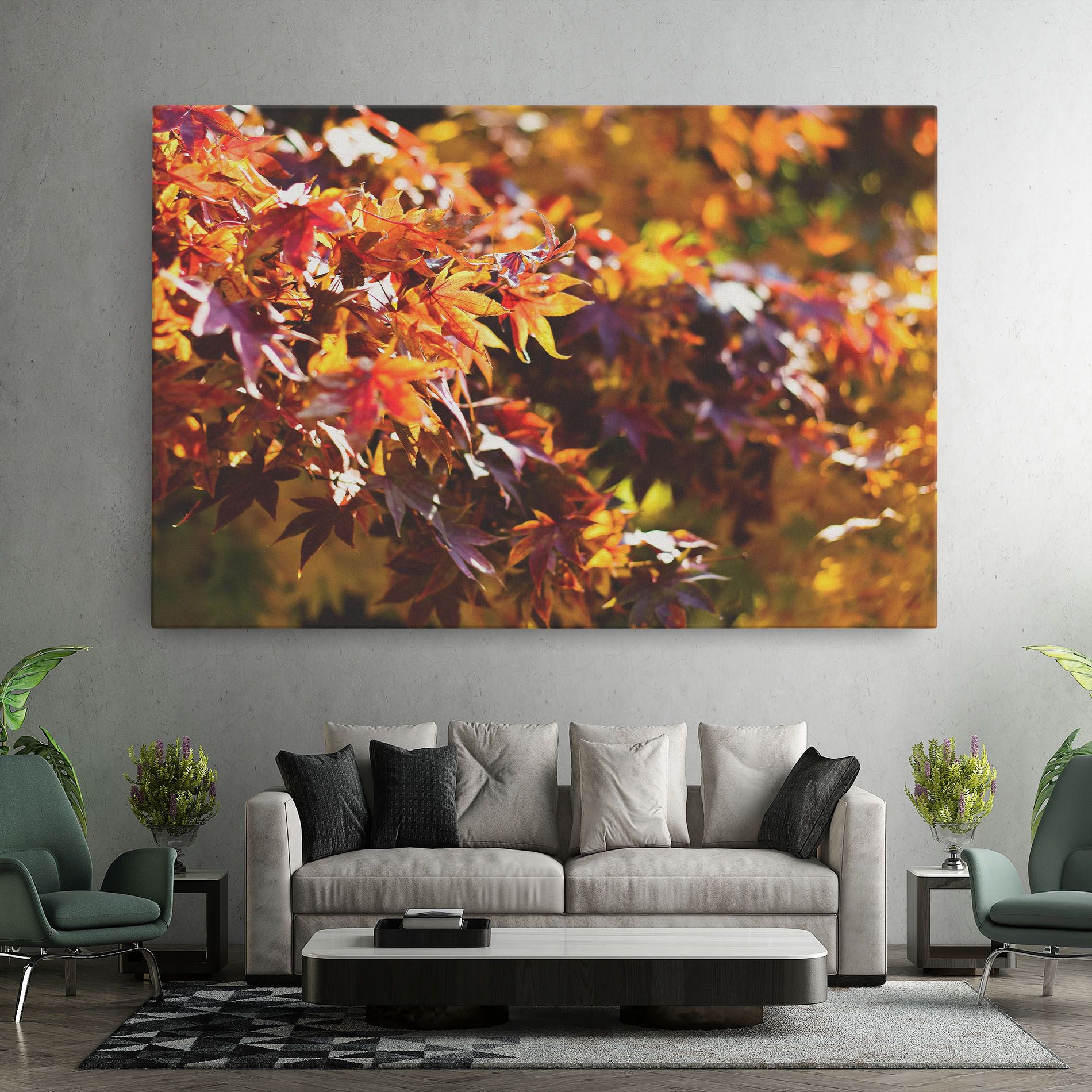 Dark Red Leaves mockup 7