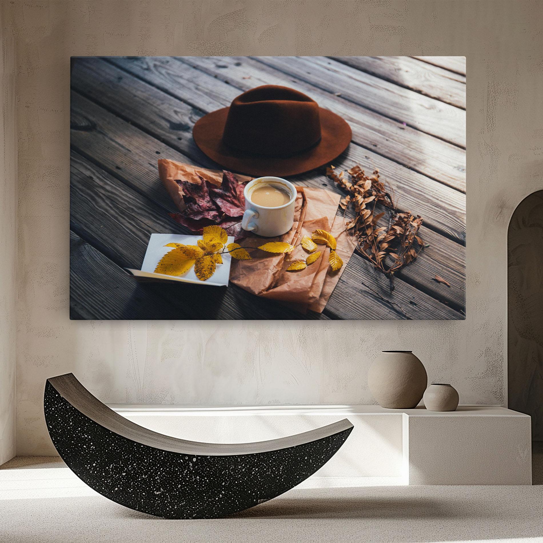 Leinwandbild Autumn Coffee Vibe mockup 8