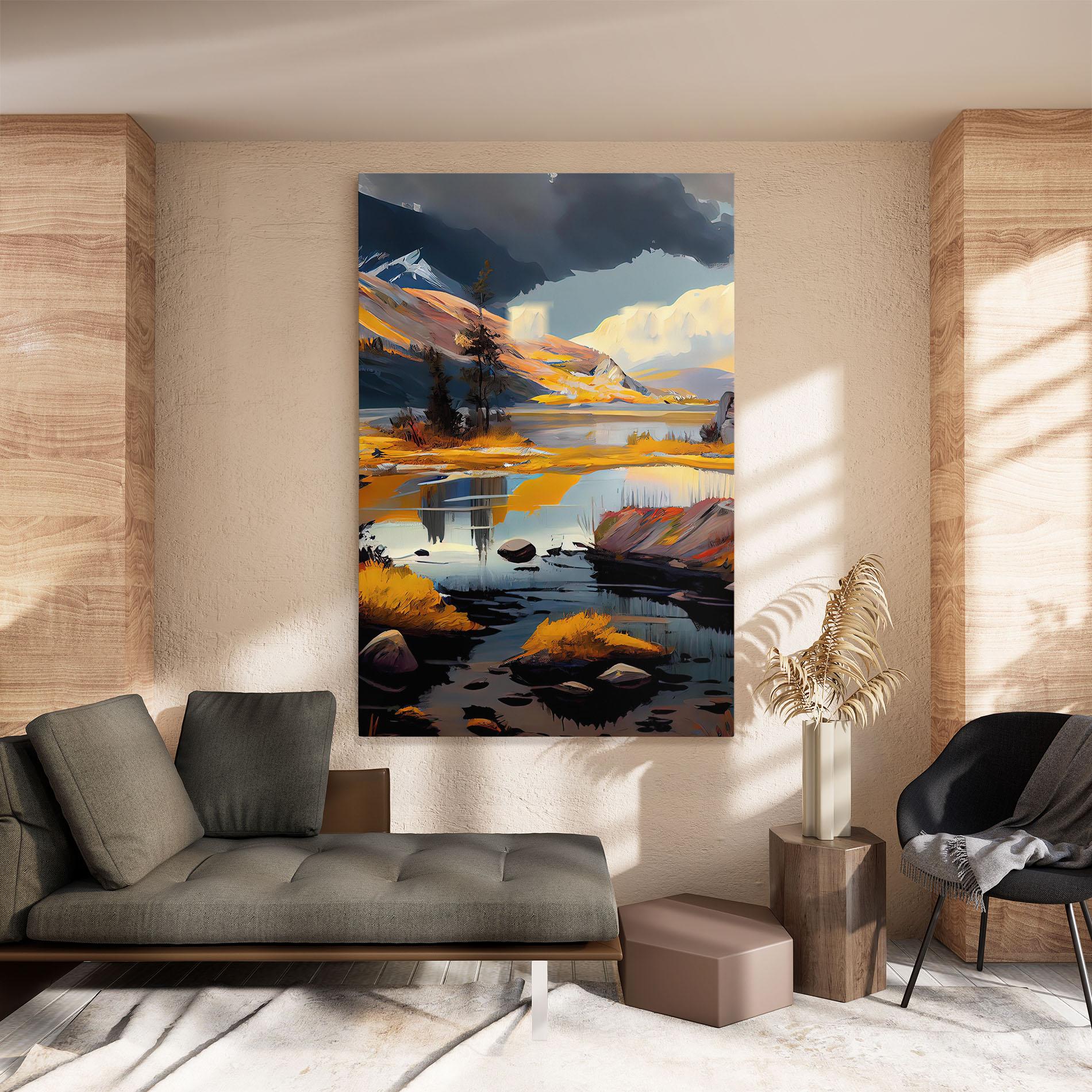 Leinwandbild Autumn Landscape mockup 8