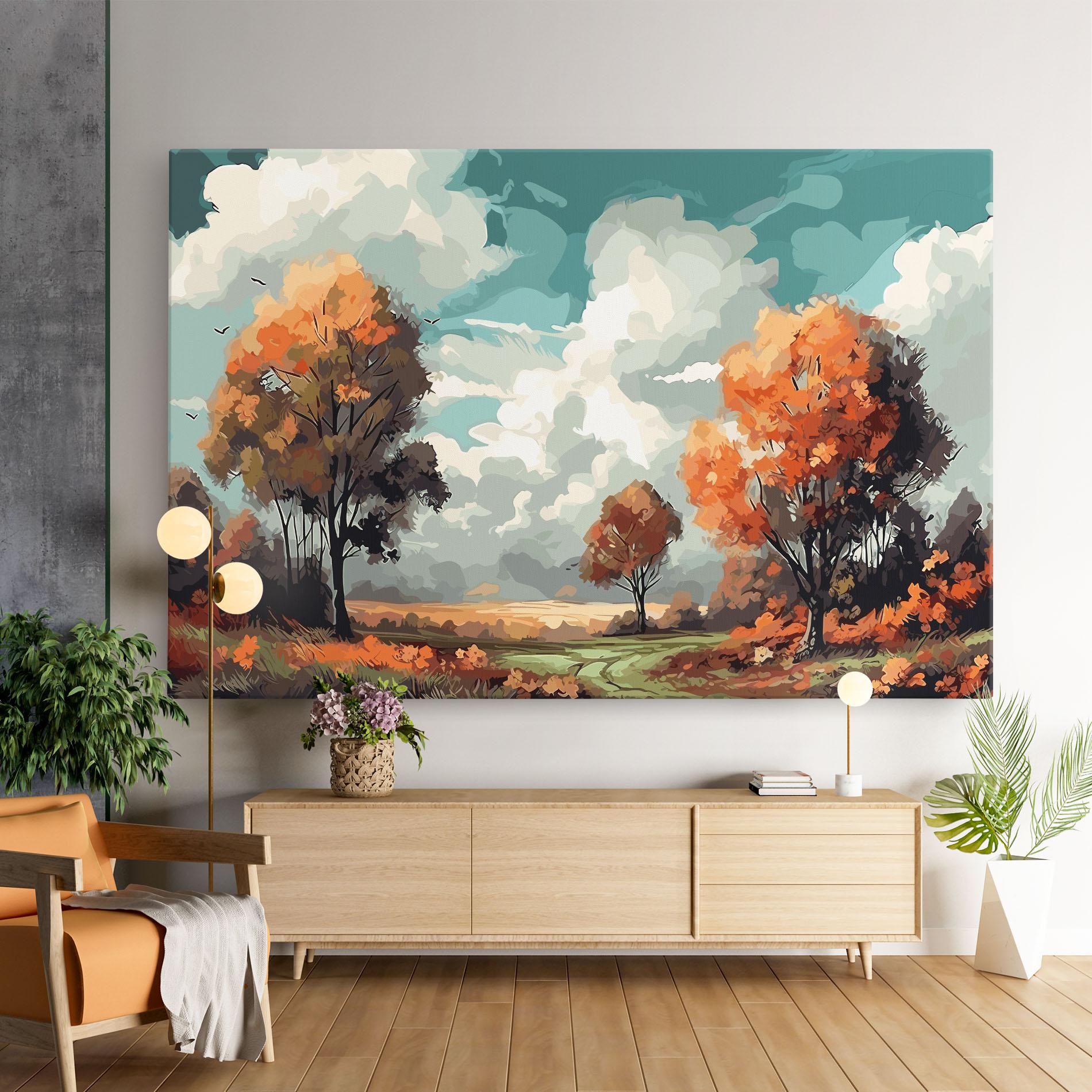 Leinwandbild Autumn Art mockup 9