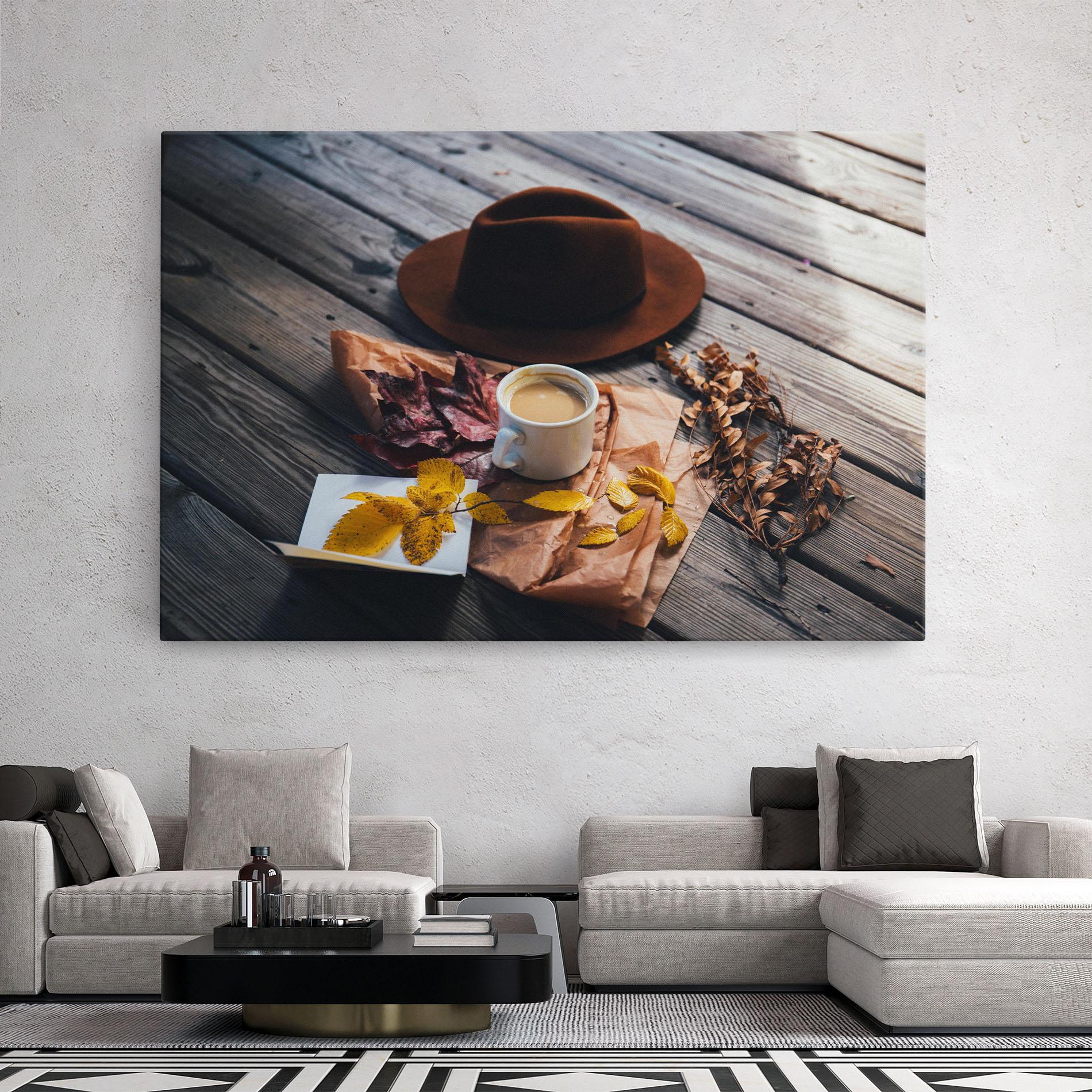 Leinwandbild Autumn Coffee Vibe mockup 2