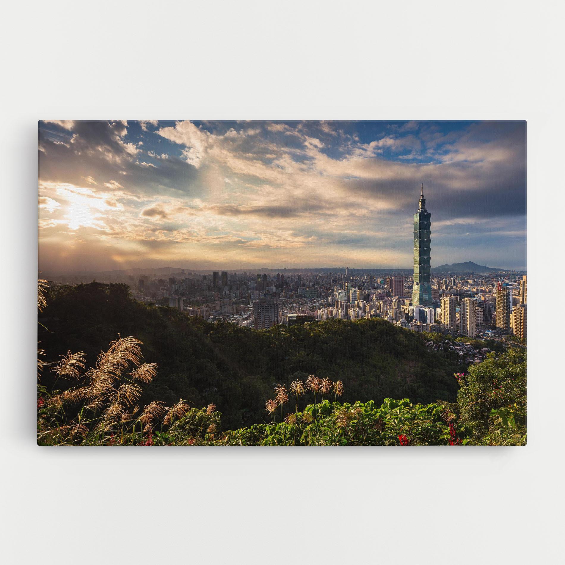 Leinwandbild Big Building Daylight mockup 0