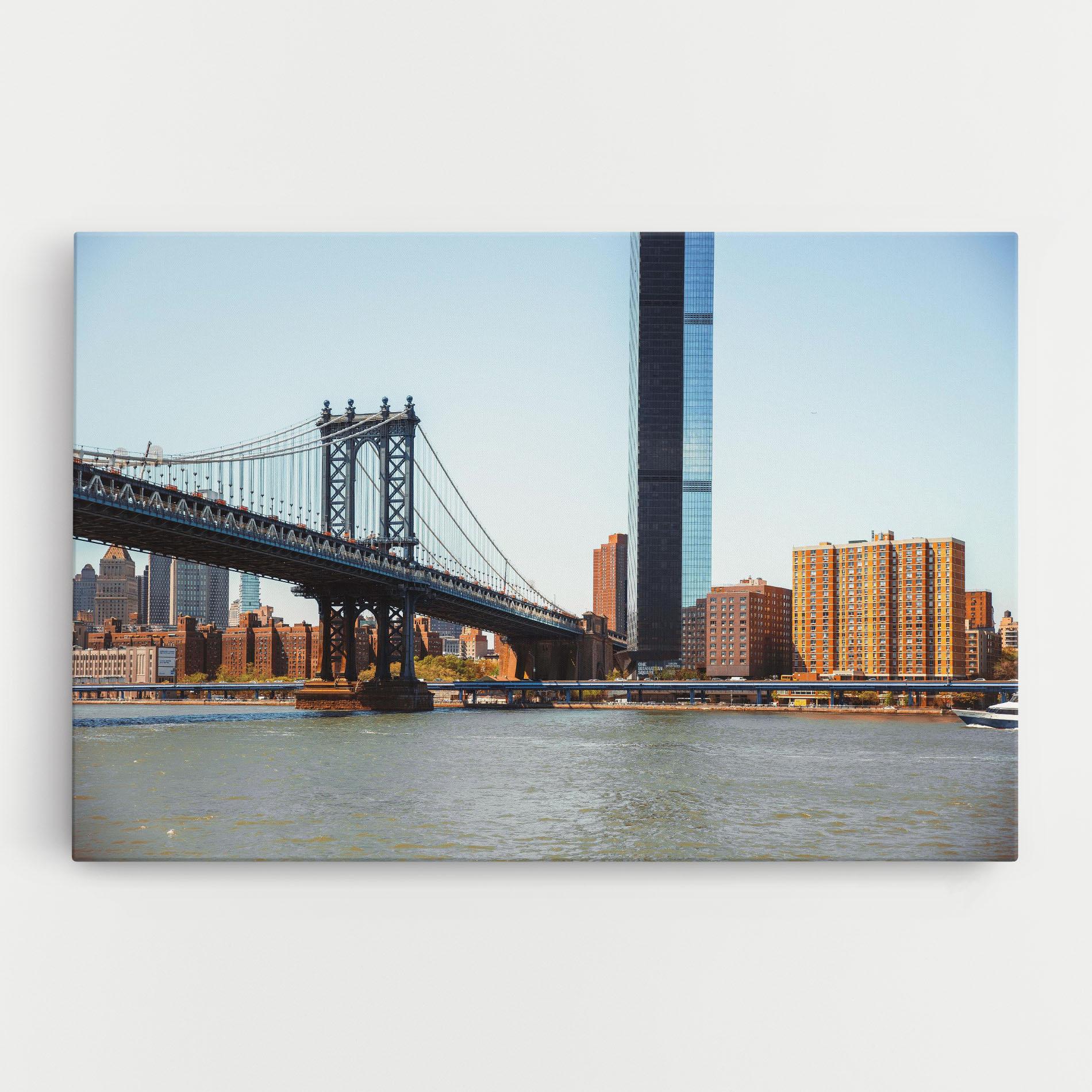 Leinwandbild Big City Bridge mockup 0