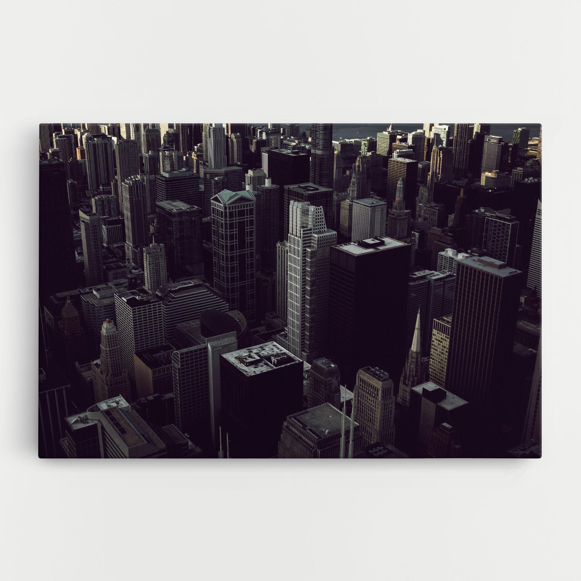 Leinwandbild Black Cream Building mockup 0