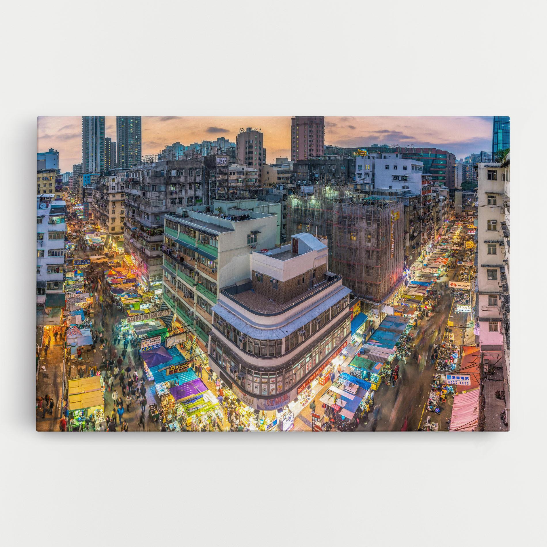 Leinwandbild Colorful Building mockup 0