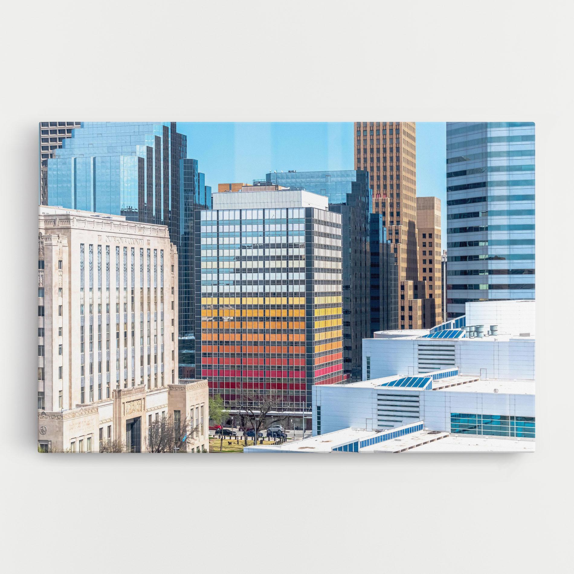 Leinwandbild Colorful Urban Building mockup 0