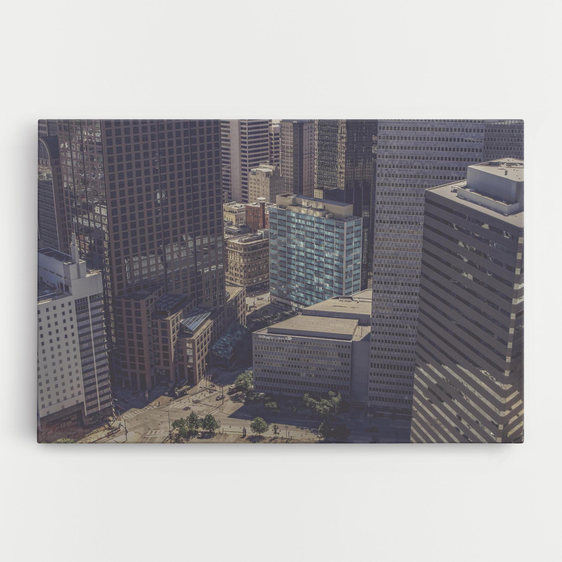 Leinwandbild Cream Light Building mockup 0