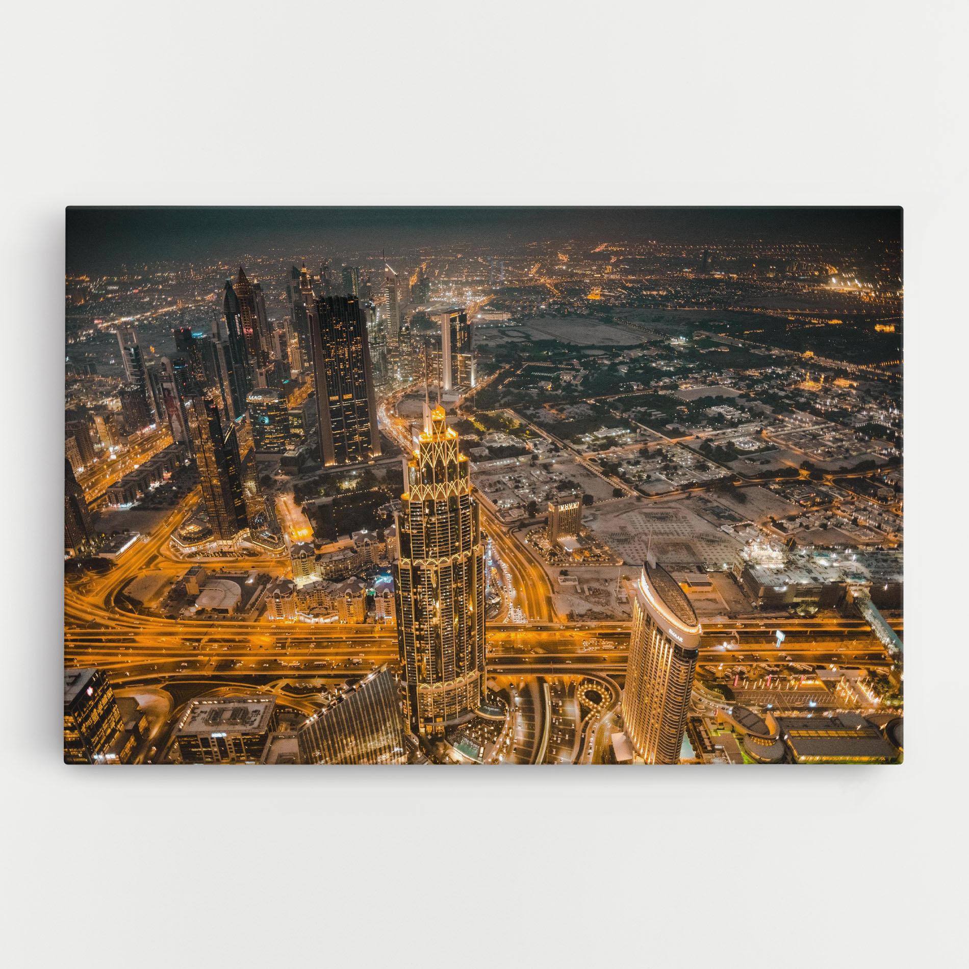 Leinwandbild Dubai Lights mockup 0