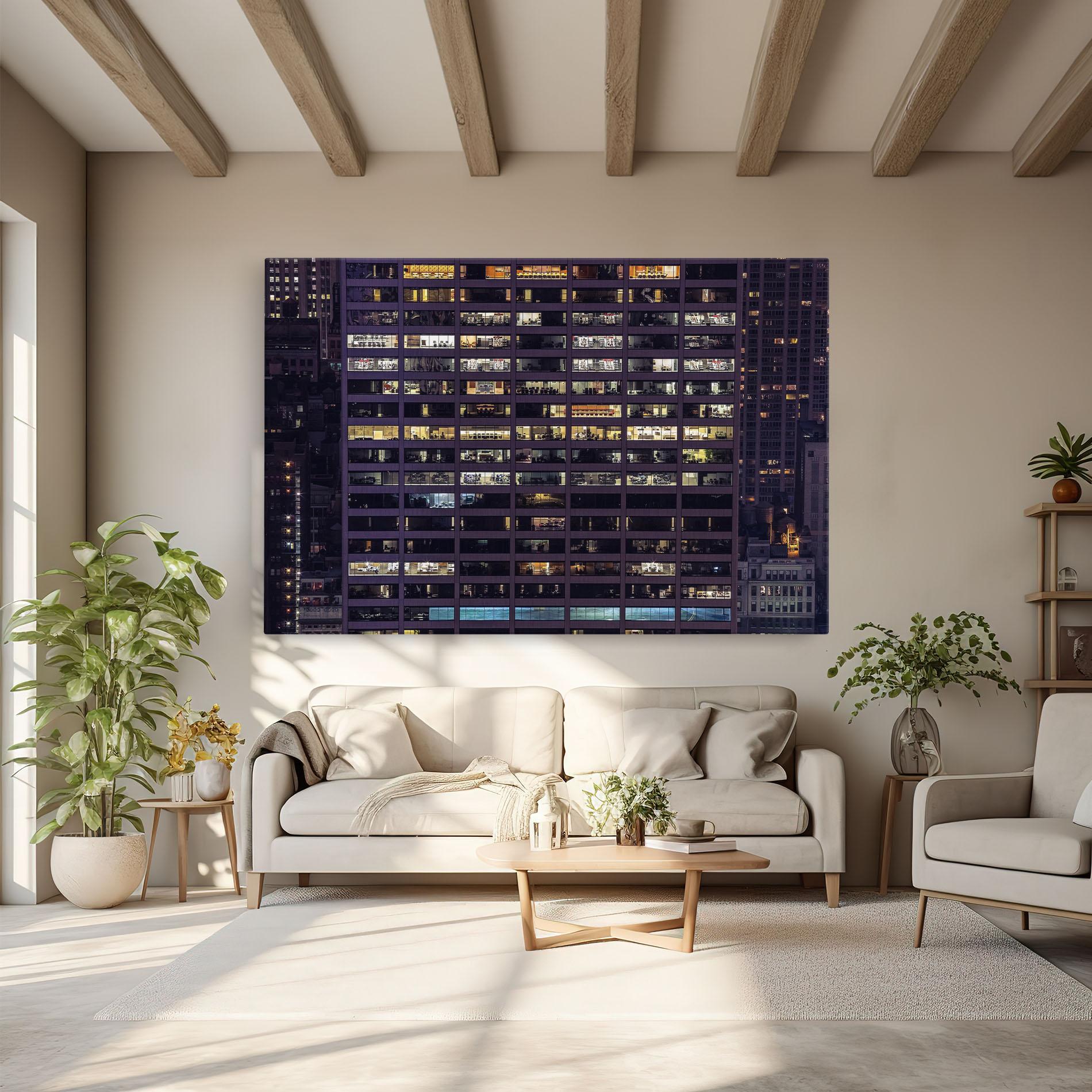 Leinwandbild Building Lights mockup 6