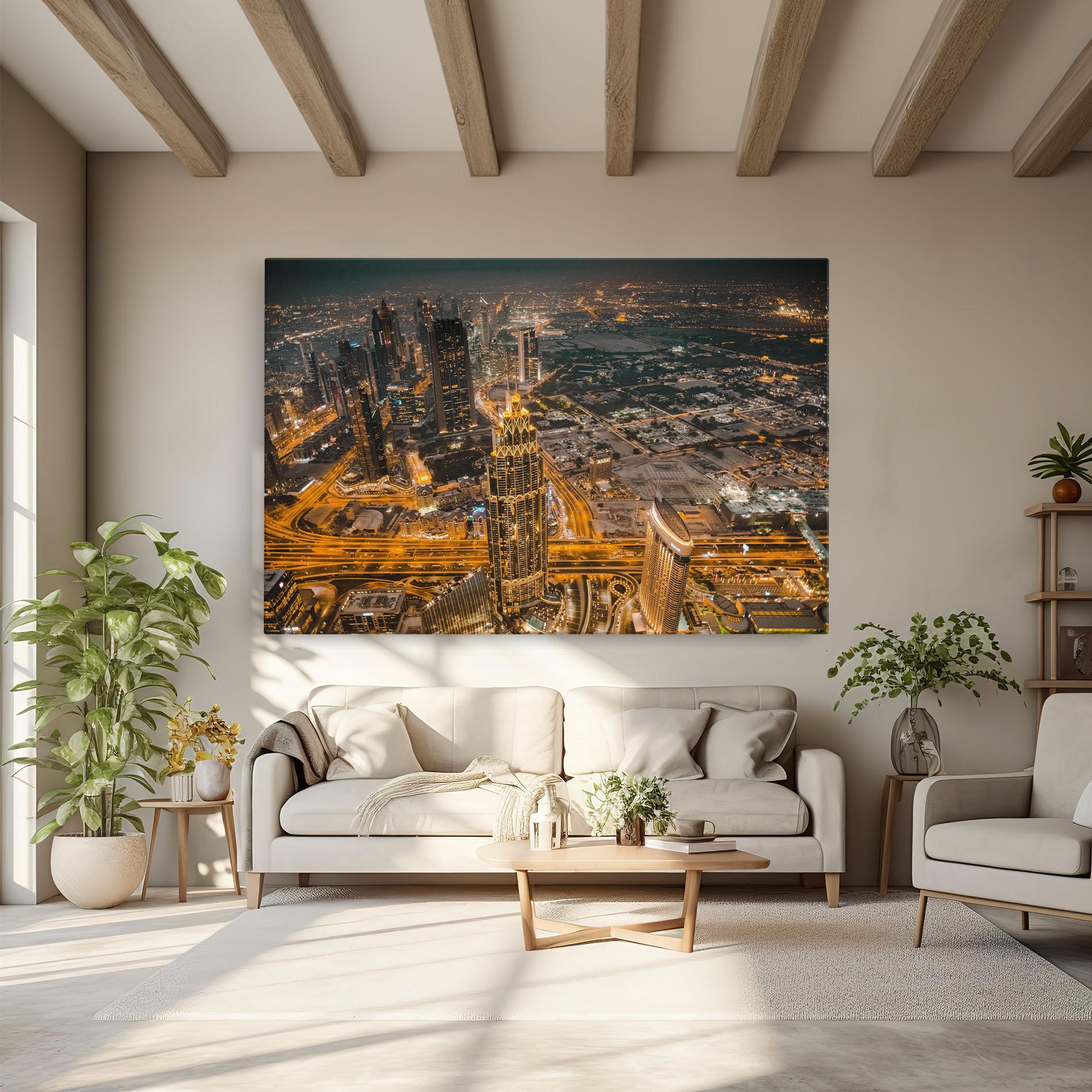Leinwandbild Dubai Lights mockup 6
