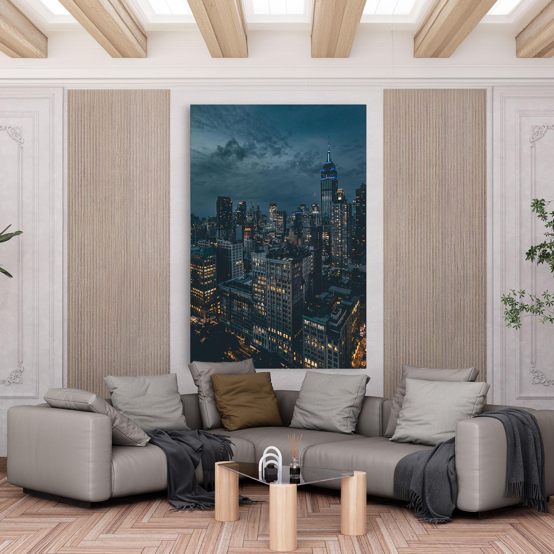 Leinwandbild City Night mockup 6