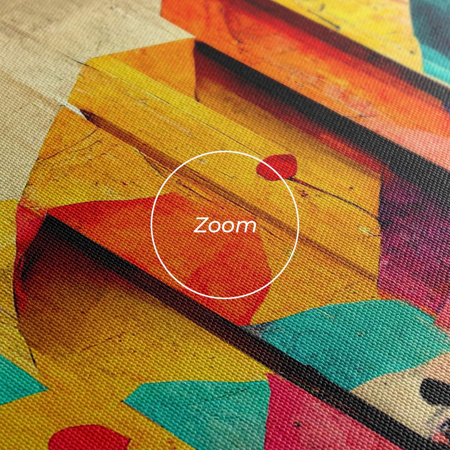 Leinwandbild Abstract City Color mockup 3