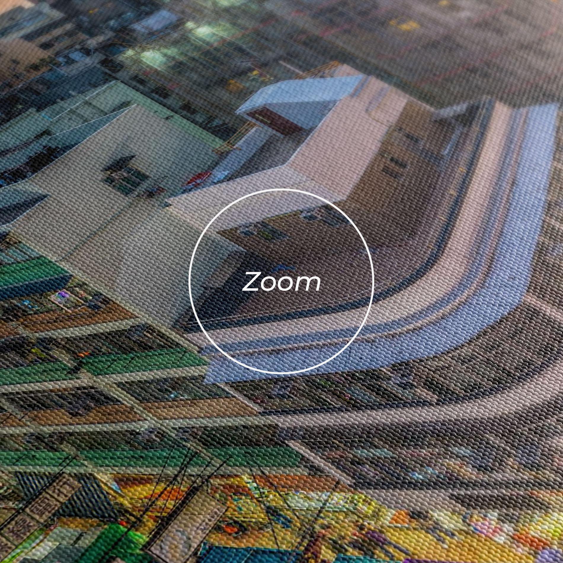 Leinwandbild Colorful Building mockup 3