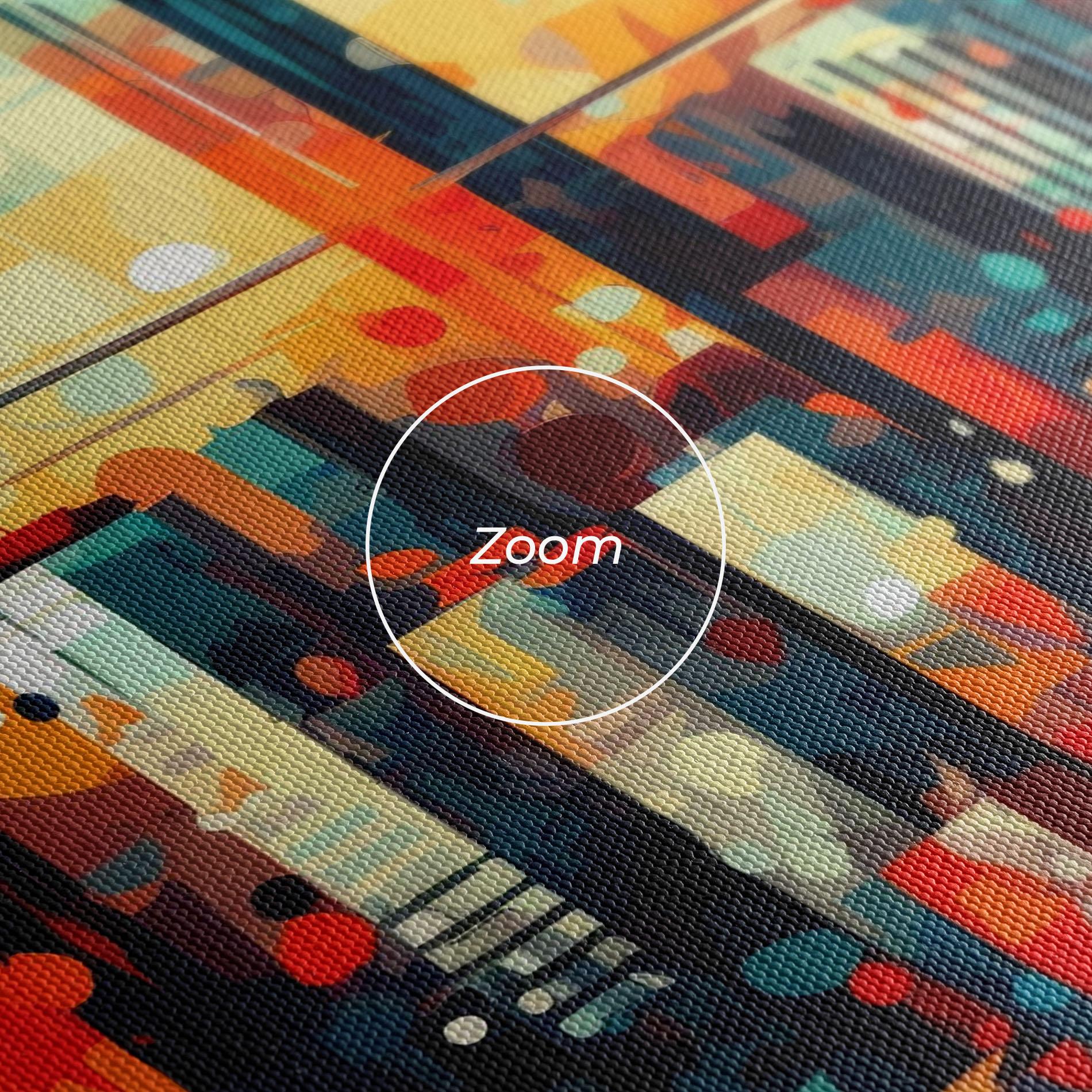 Leinwandbild Colorful City Painting mockup 3