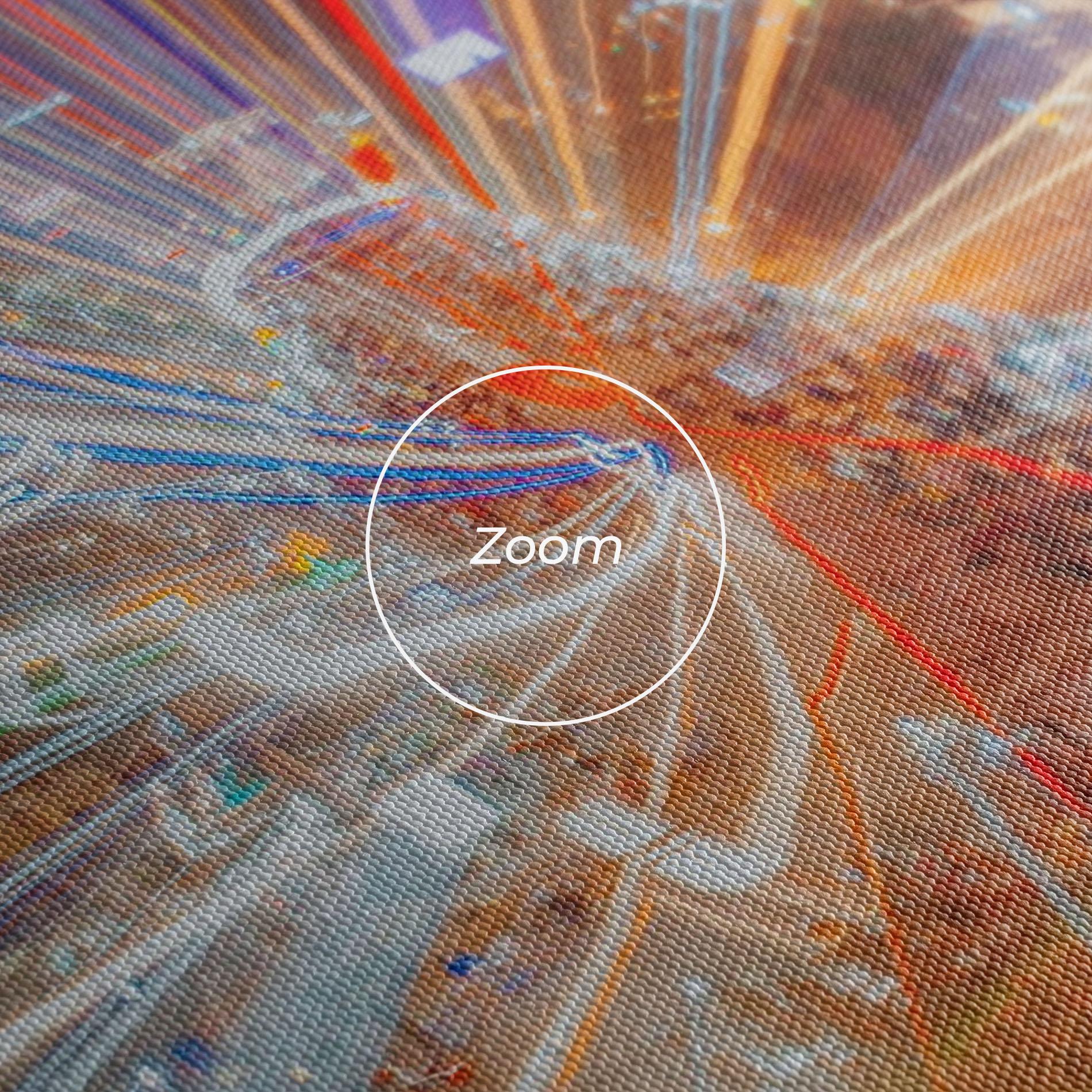 Leinwandbild Colorful Light City mockup 3