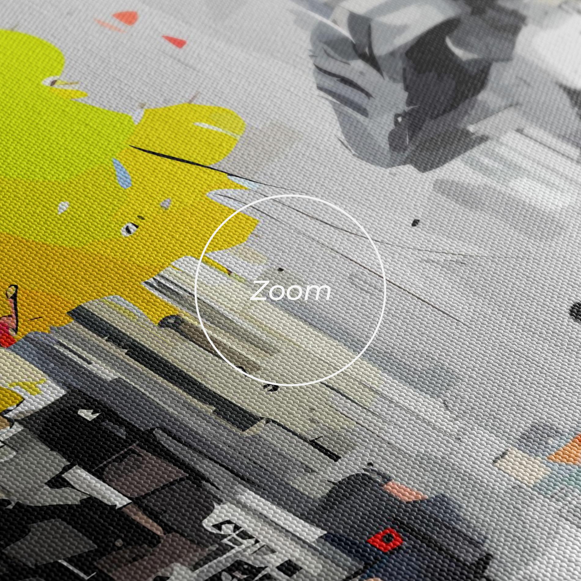 Leinwandbild Grunge City Art mockup 3