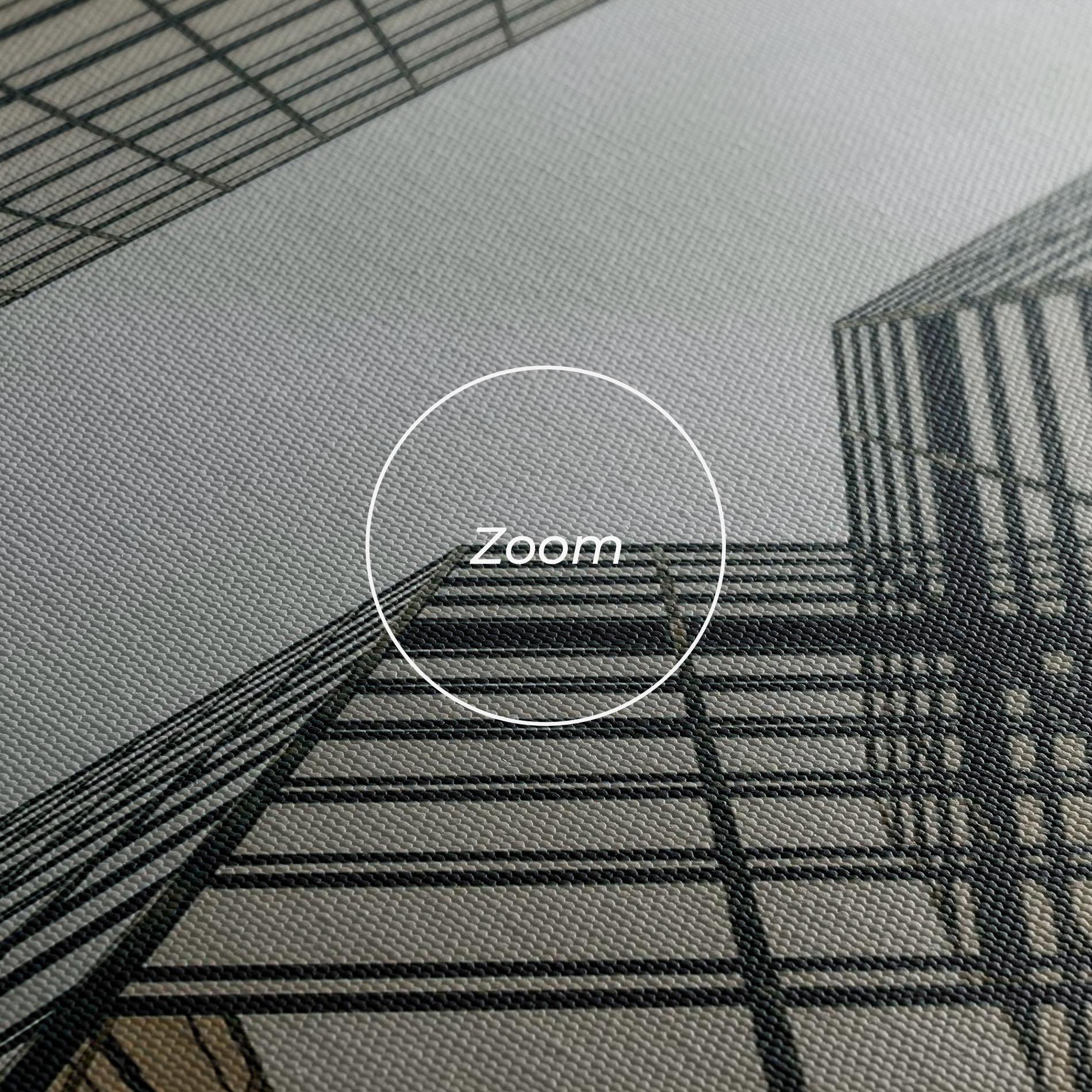 Leinwandbild Orange Glass Building mockup 3