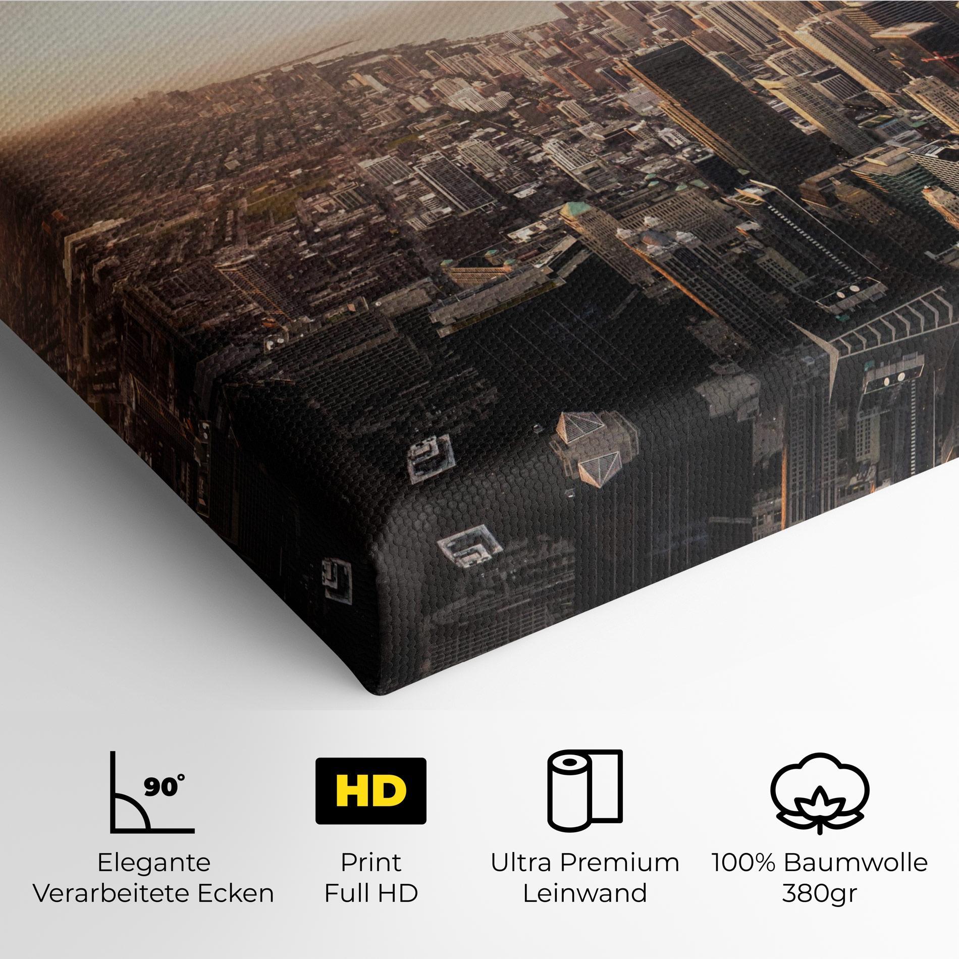 Leinwandbild City Buildings mockup 4