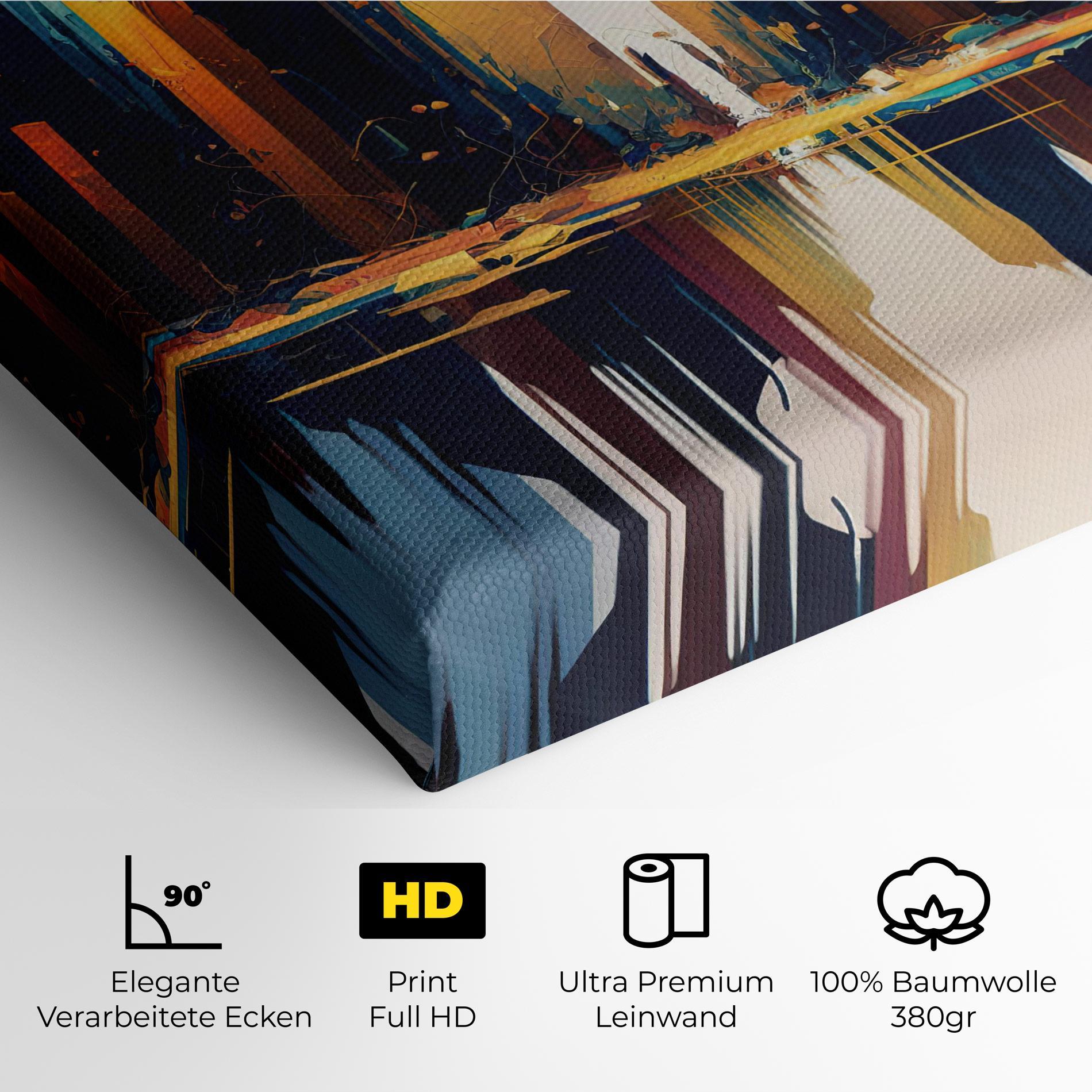 Leinwandbild City Pain Art mockup 4