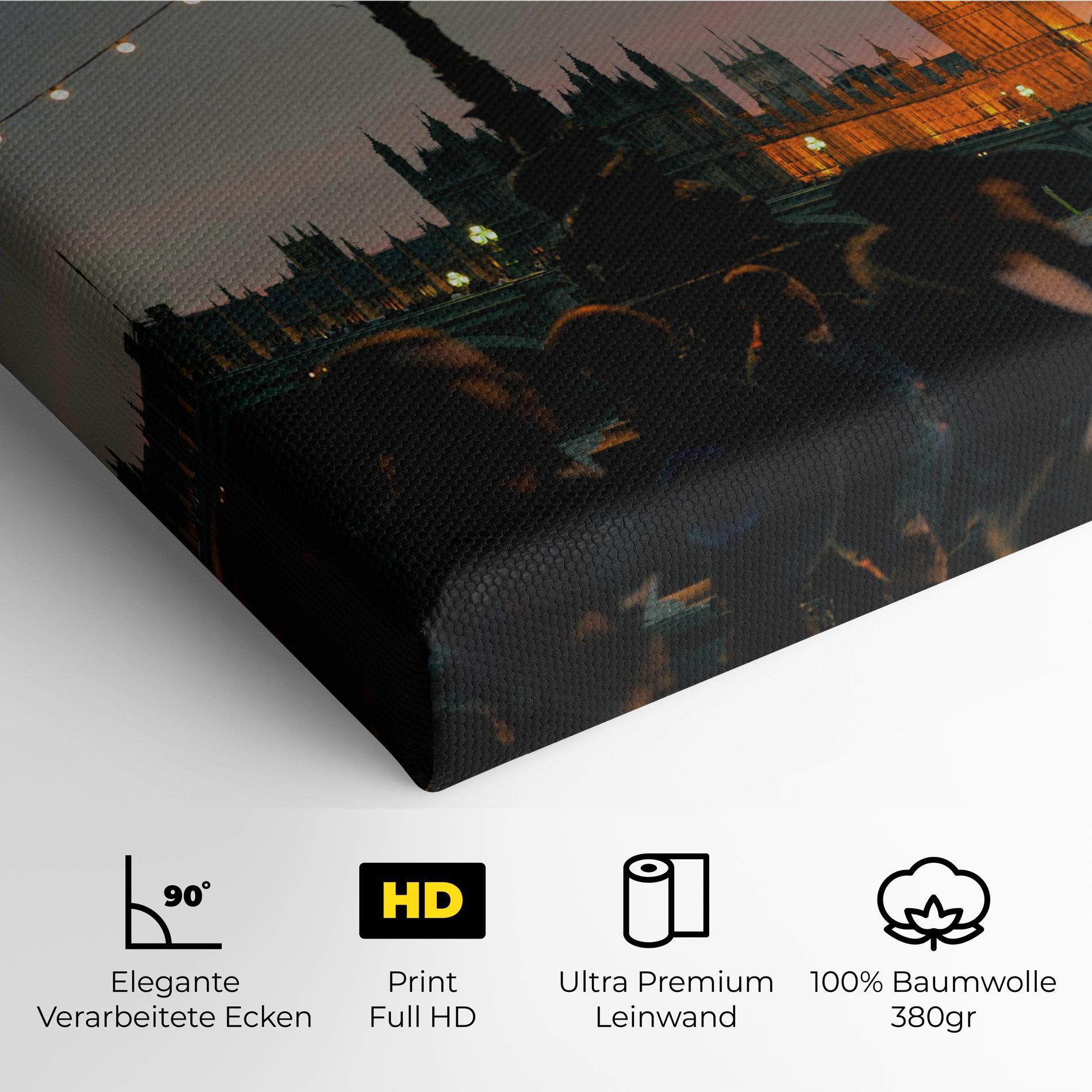 Leinwandbild Clock Lights mockup 4