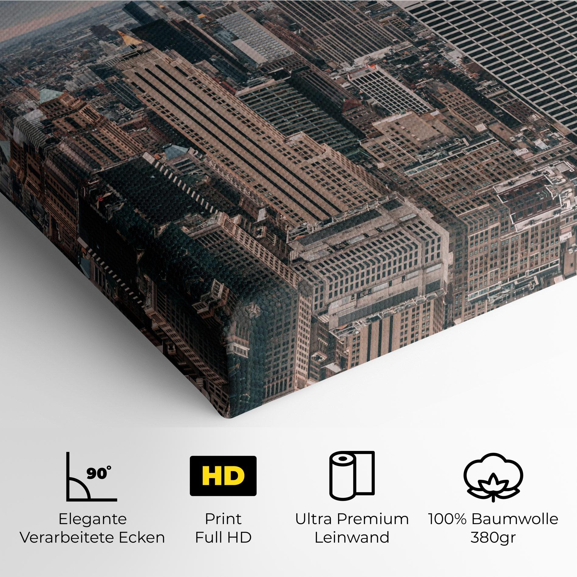 Leinwandbild High View Building mockup 4