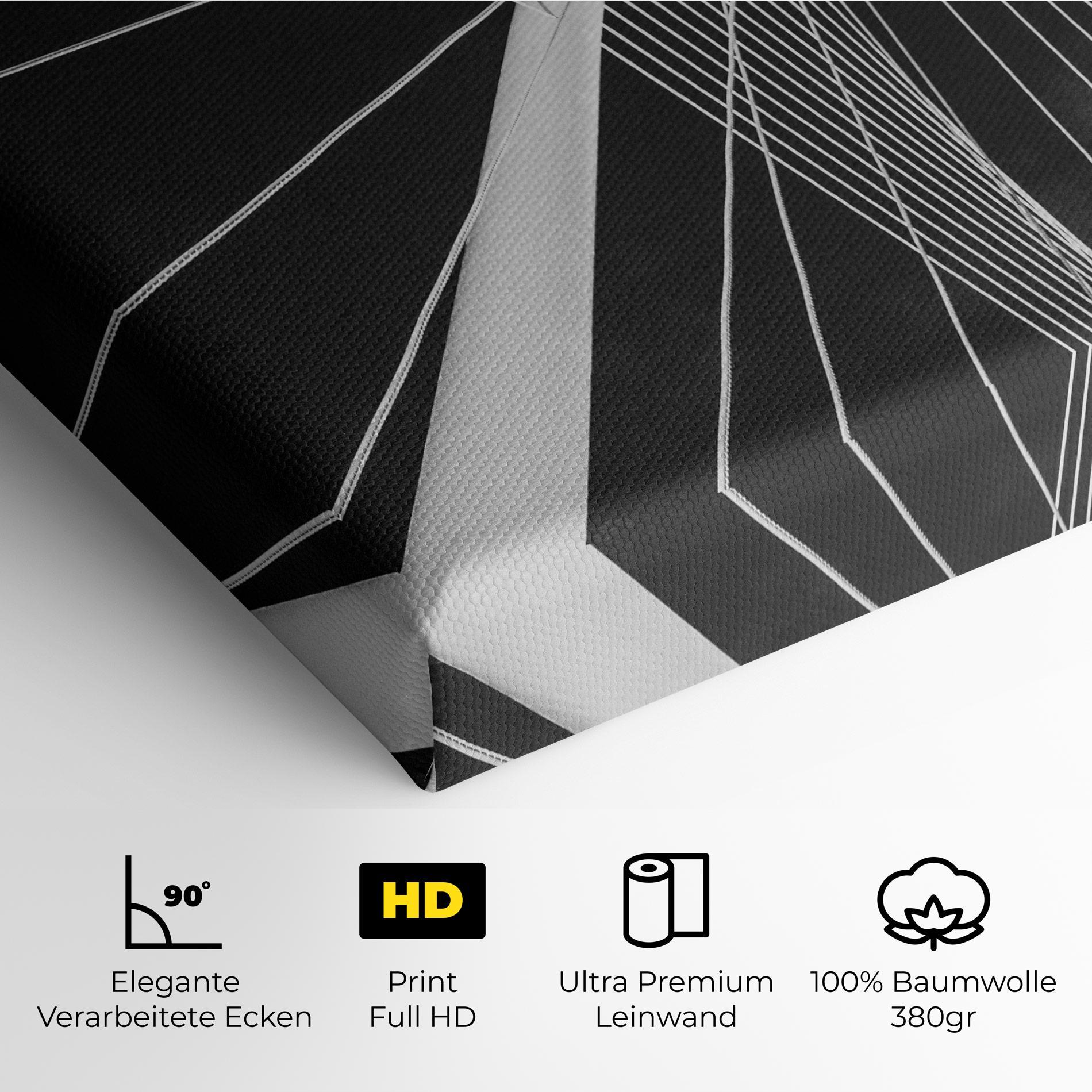 Leinwandbild White Glass Building mockup 4