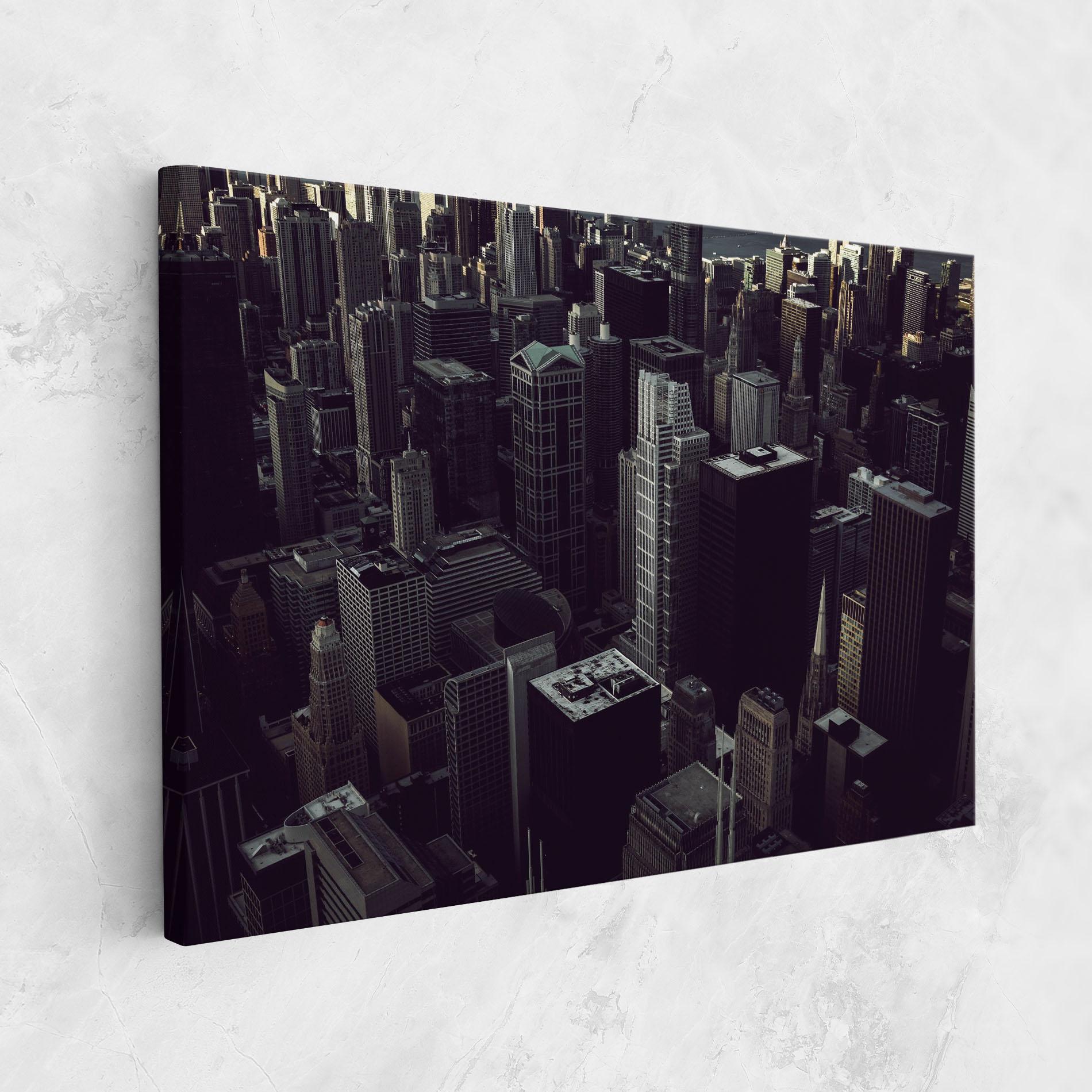 Leinwandbild Black Cream Building mockup 1