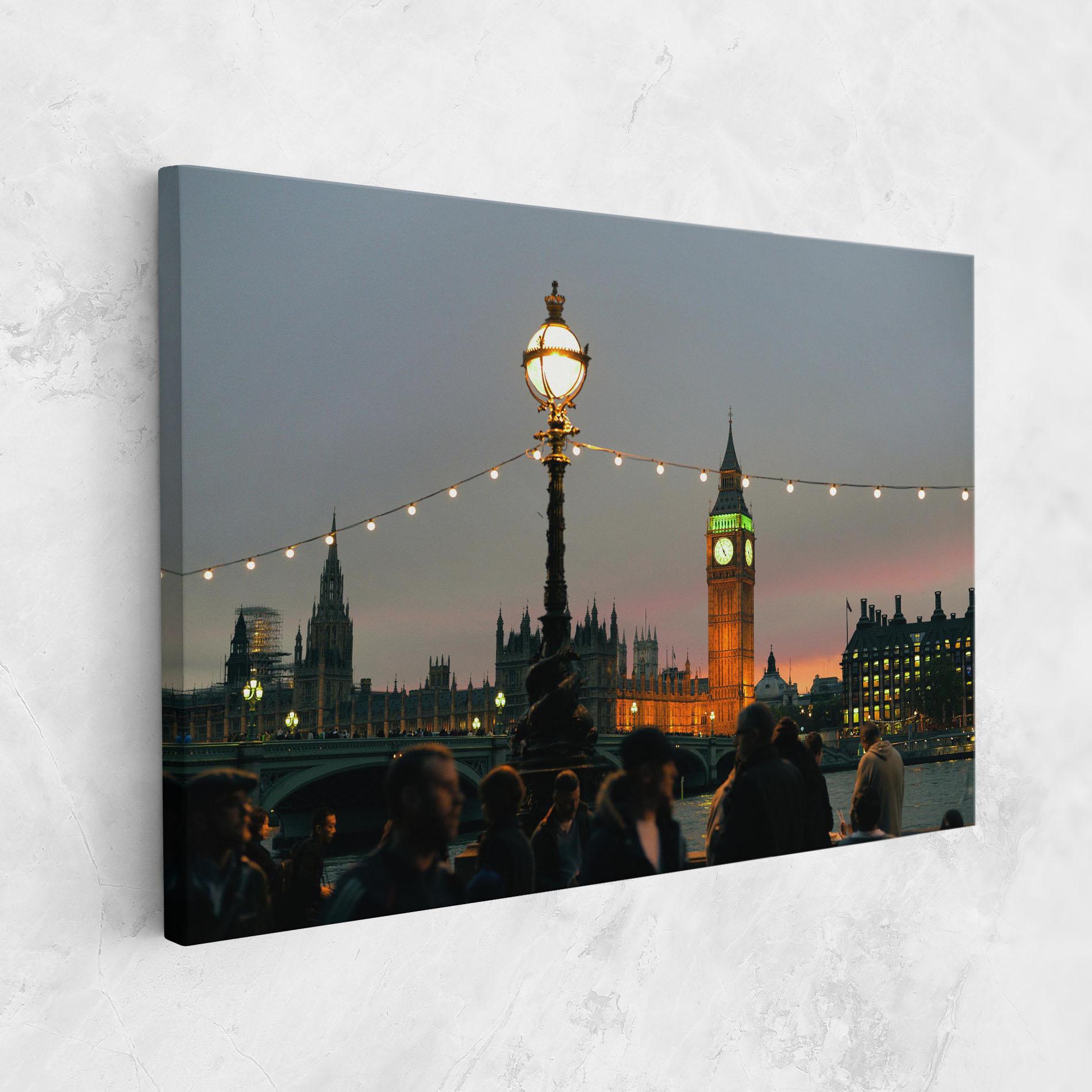 Leinwandbild Clock Lights mockup 1