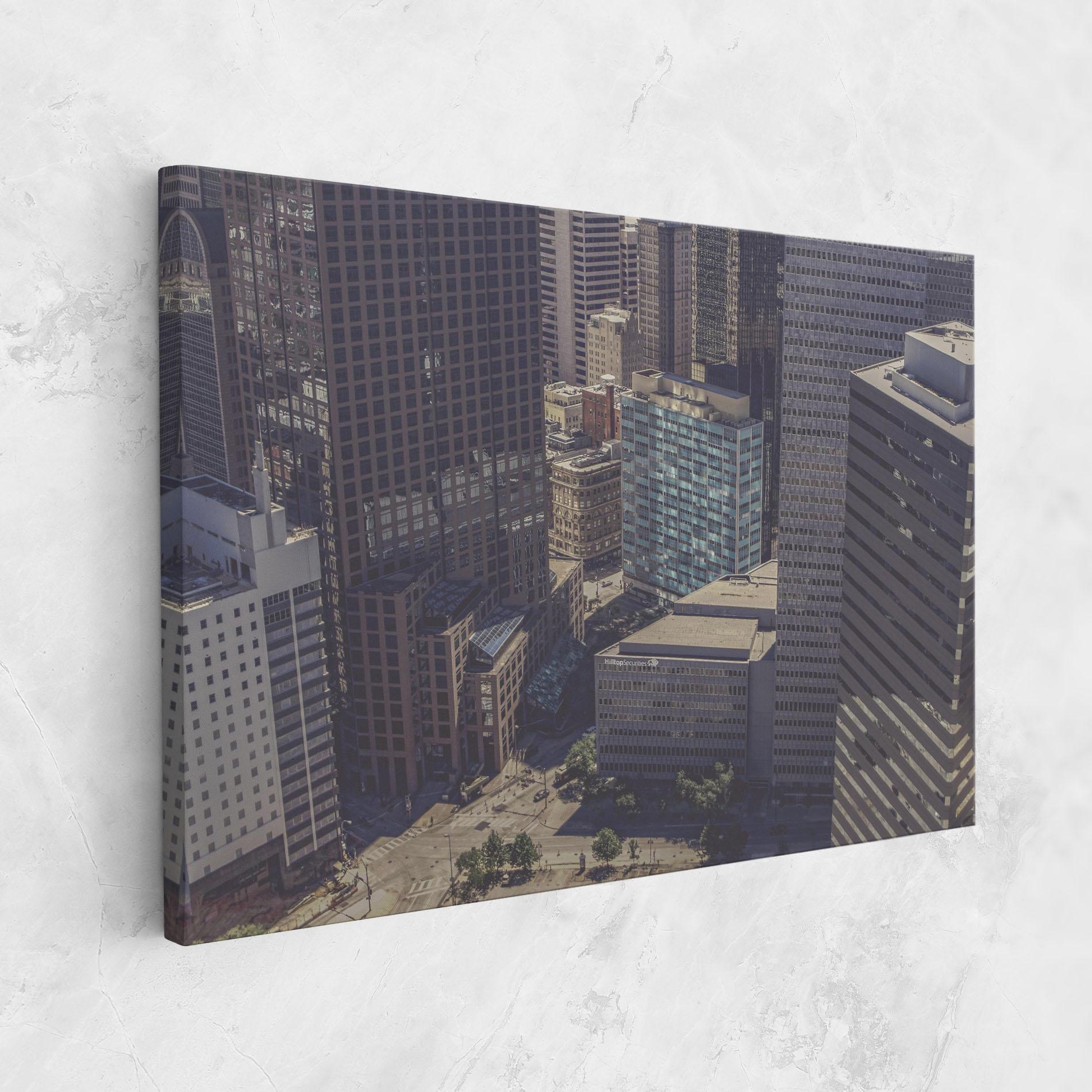 Leinwandbild Cream Light Building mockup 1