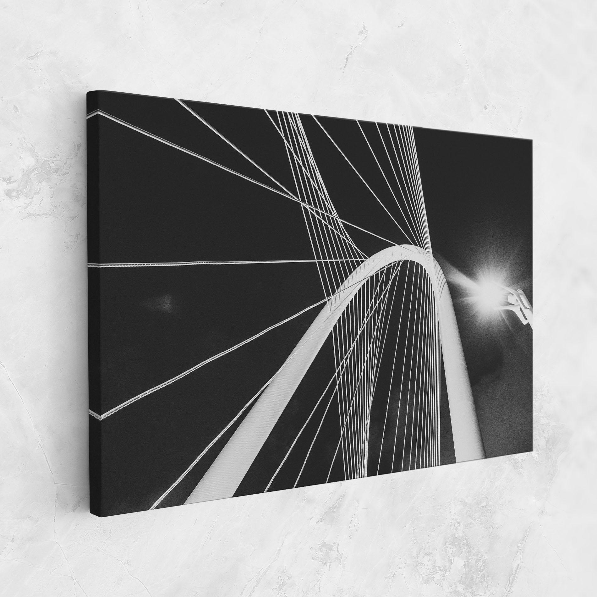 Leinwandbild White Glass Building mockup 1