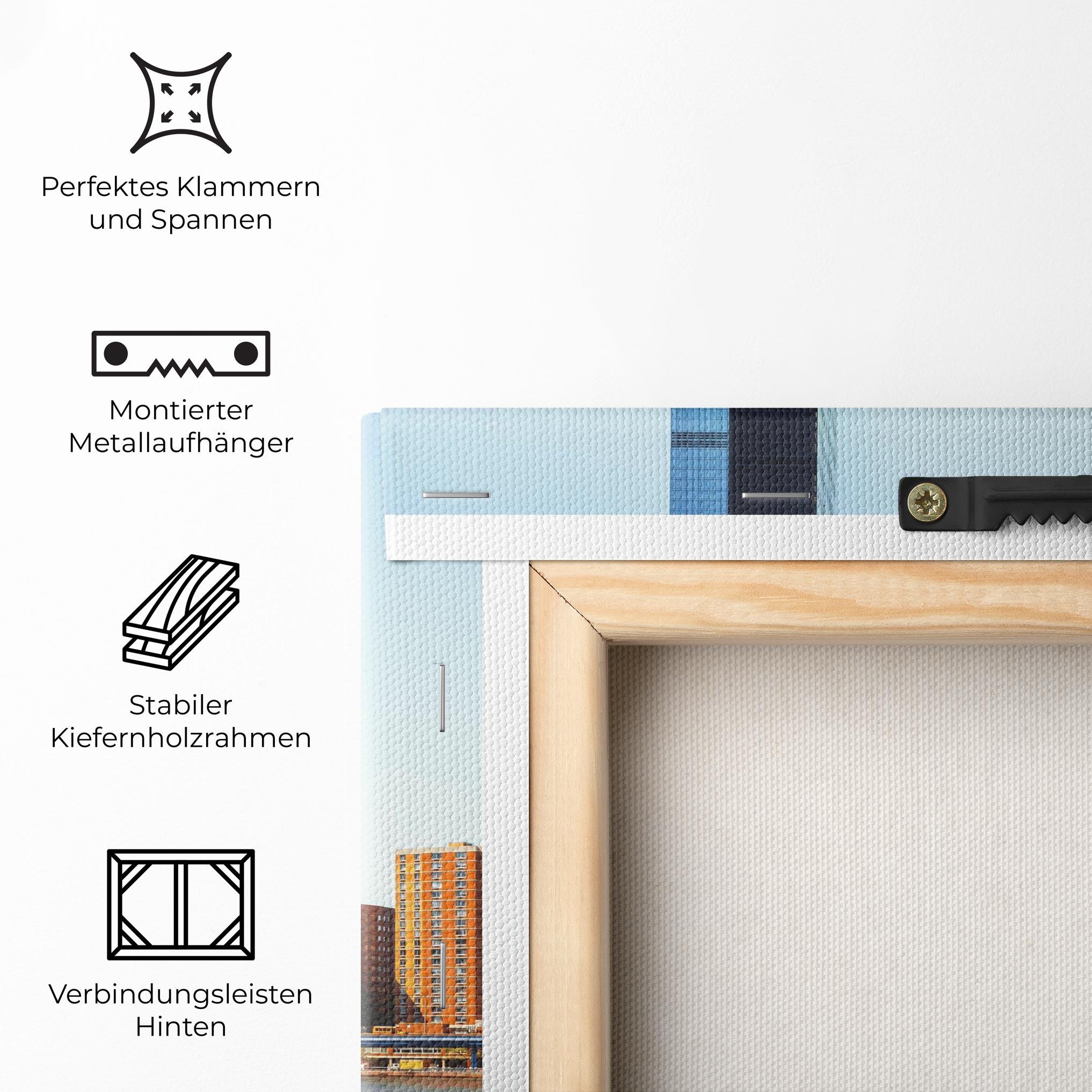 Leinwandbild Big City Bridge mockup 5