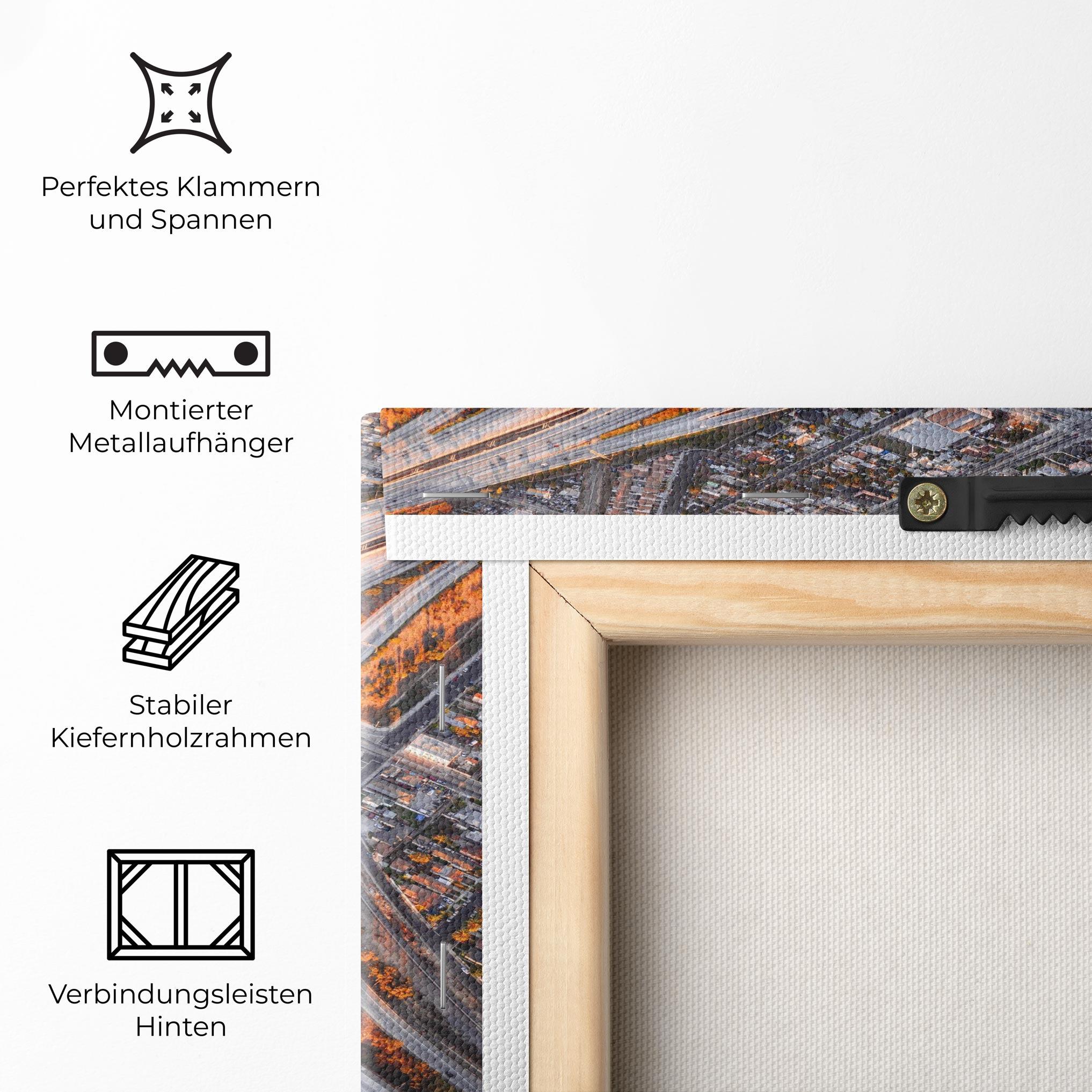 Leinwandbild Big Road City mockup 5