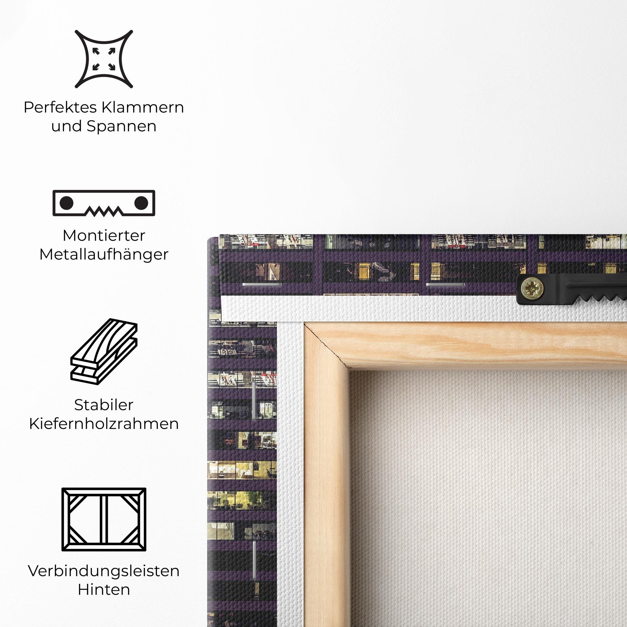 Leinwandbild Building Lights mockup 5
