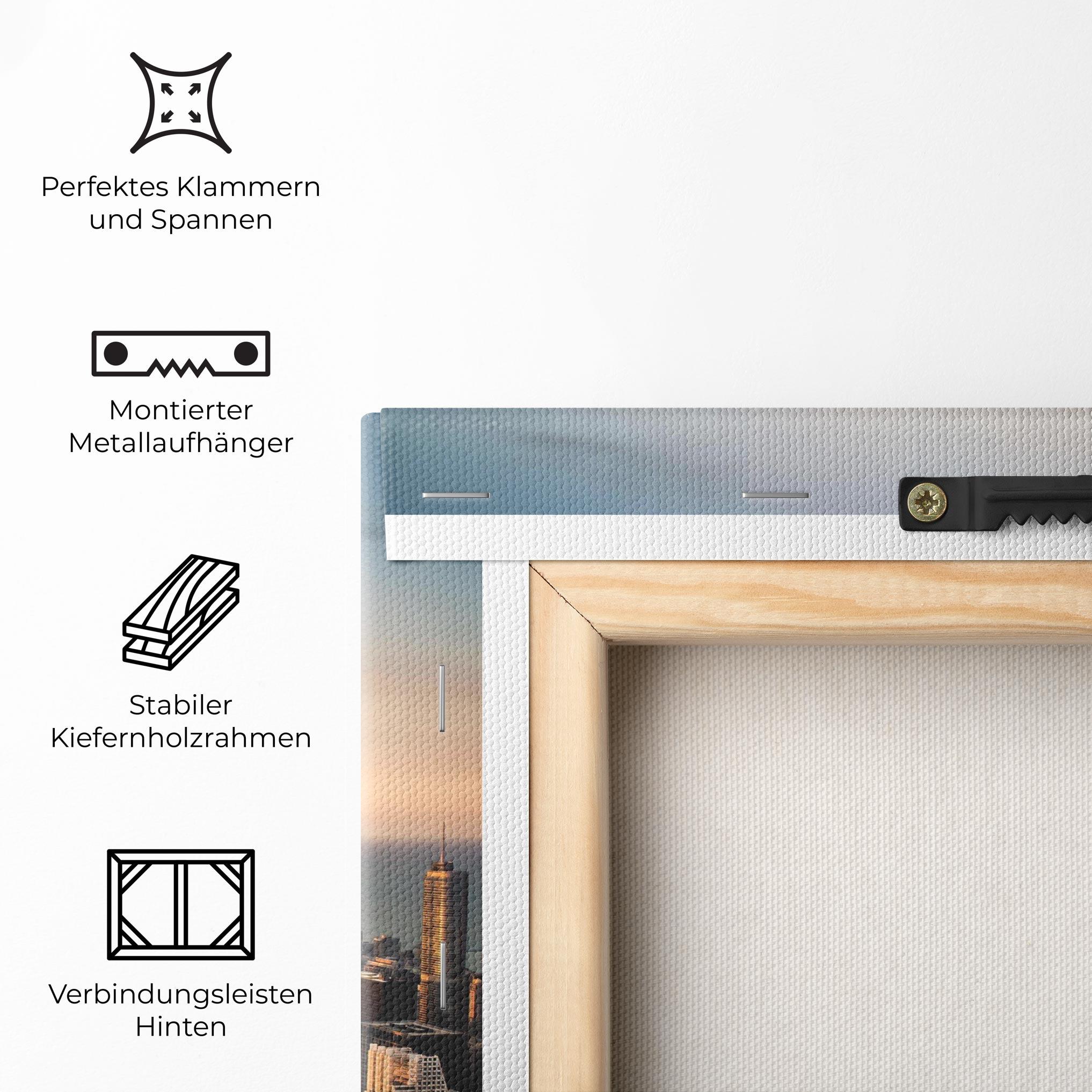 Leinwandbild City Buildings mockup 5