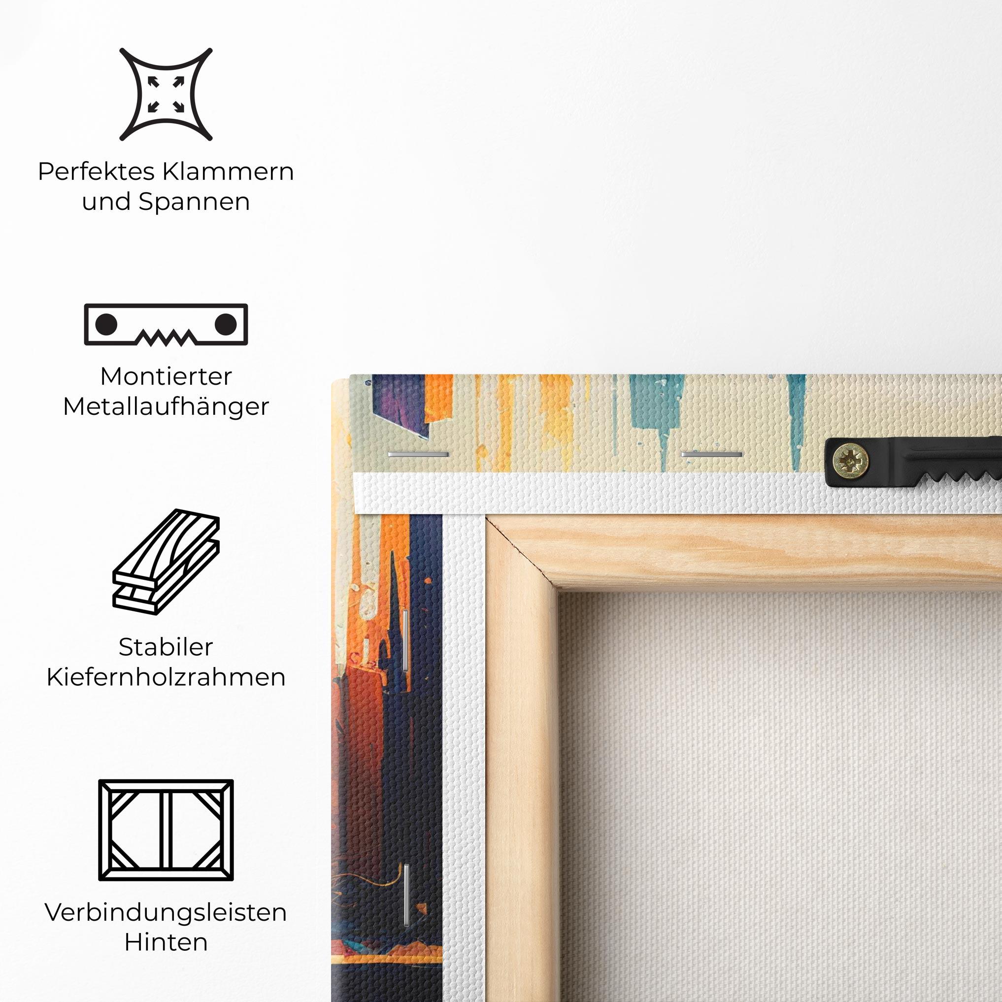 Leinwandbild City Pain Art mockup 5