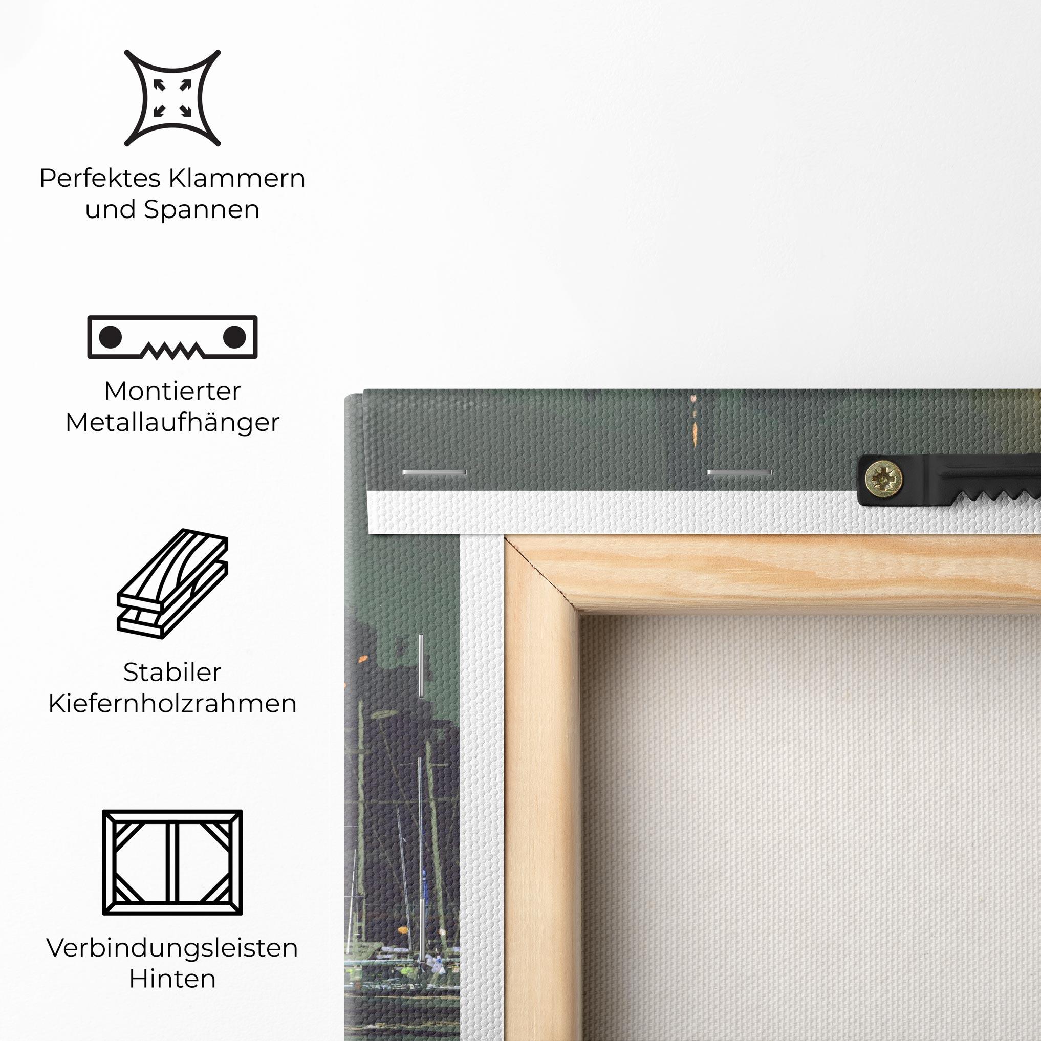 Leinwandbild City Port mockup 5