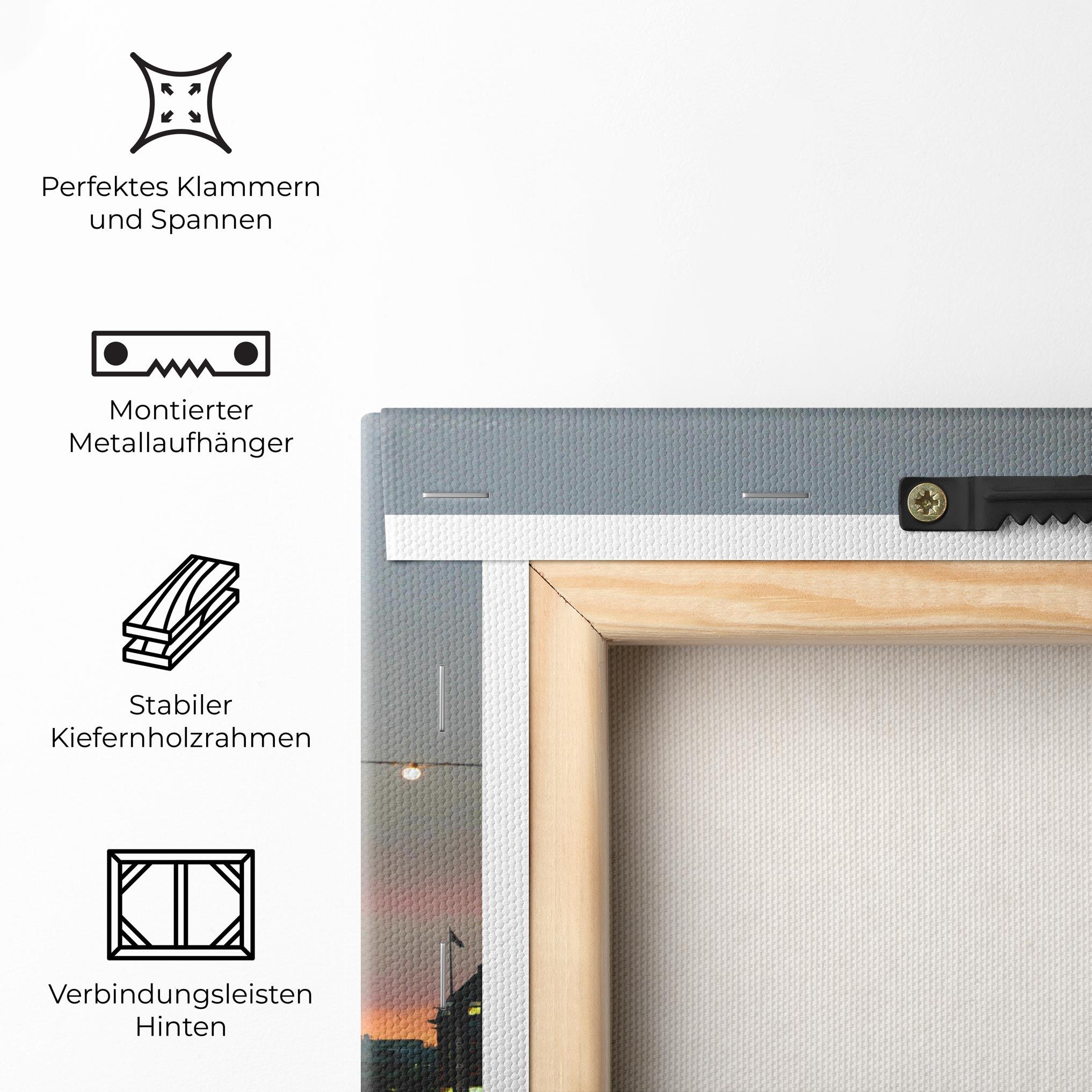 Leinwandbild Clock Lights mockup 5
