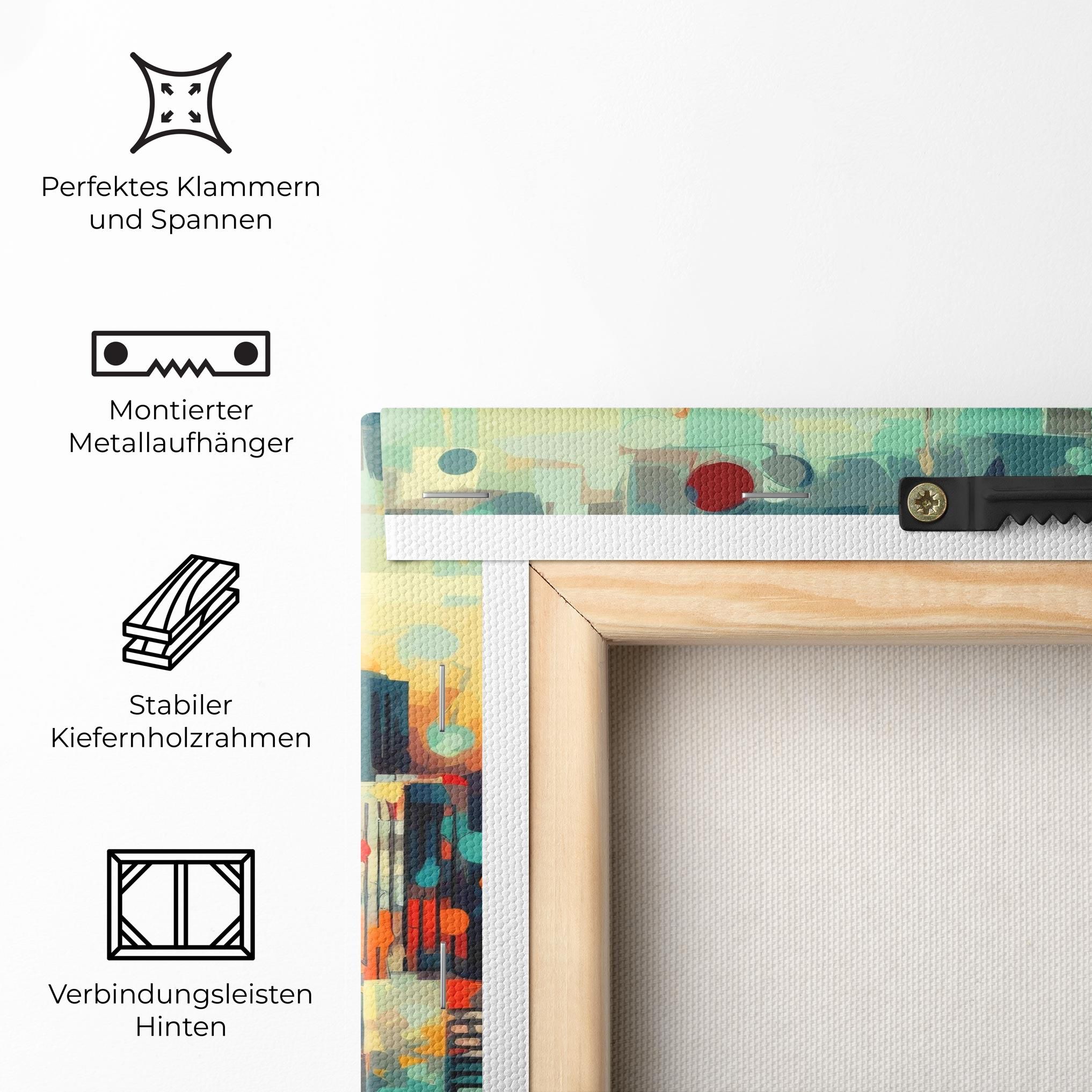 Colorful City Painting mockup 5