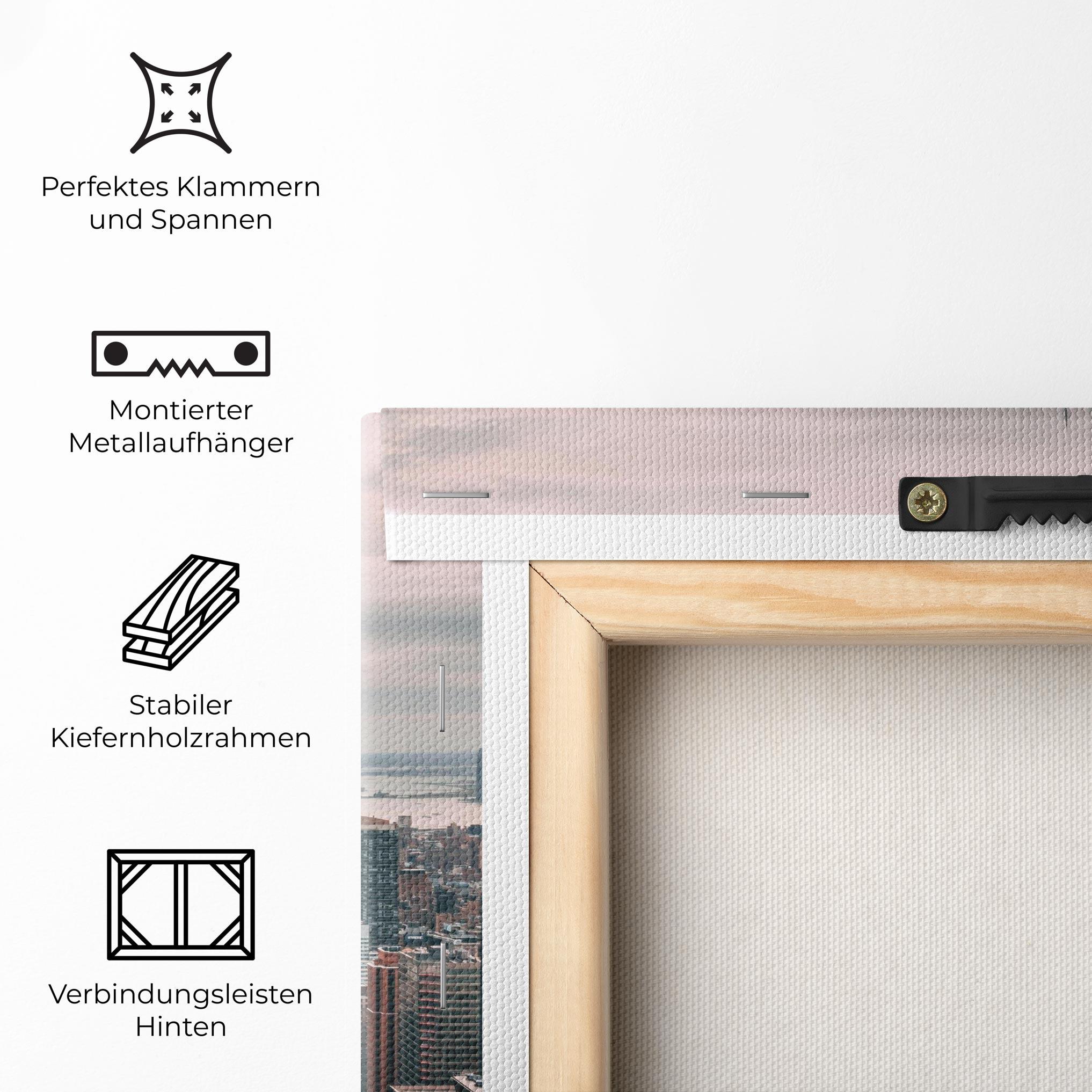 Leinwandbild High View Building mockup 5