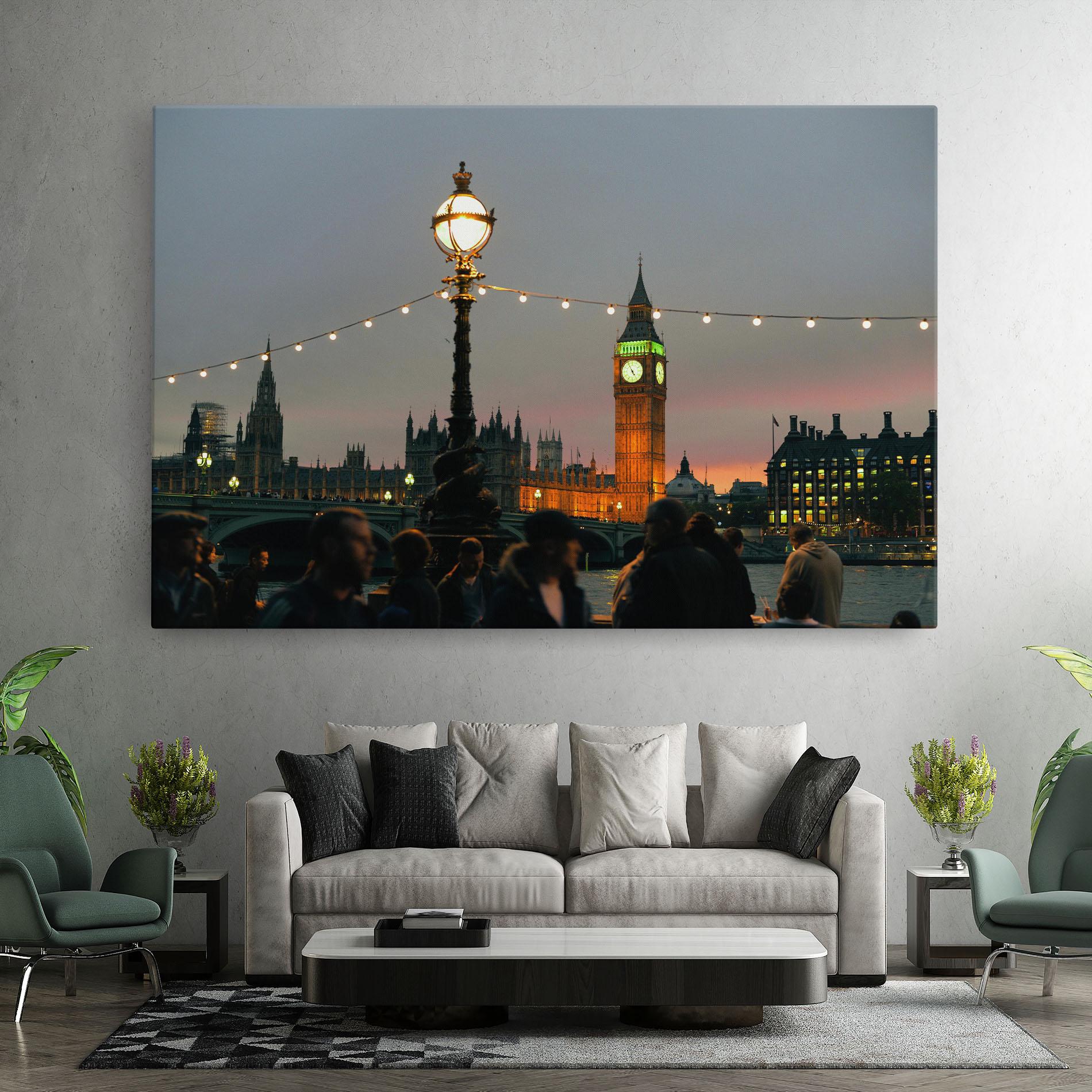 Leinwandbild Clock Lights mockup 7