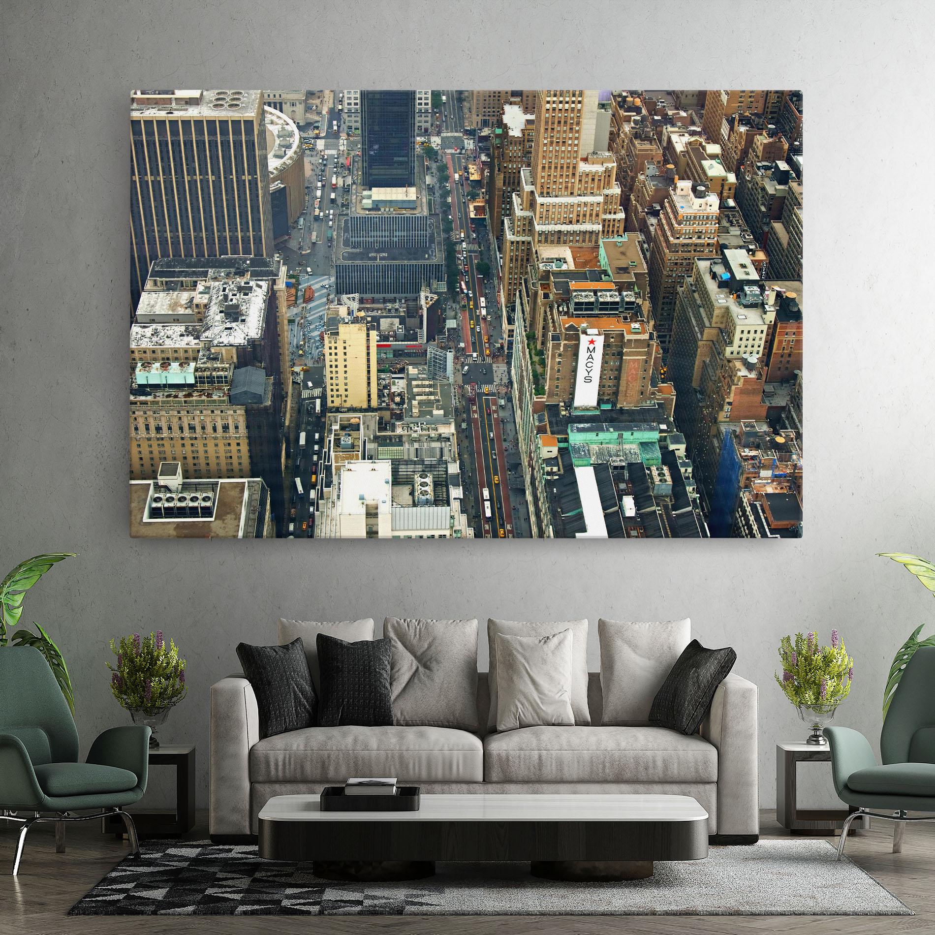 Leinwandbild Cream Tall Building mockup 7