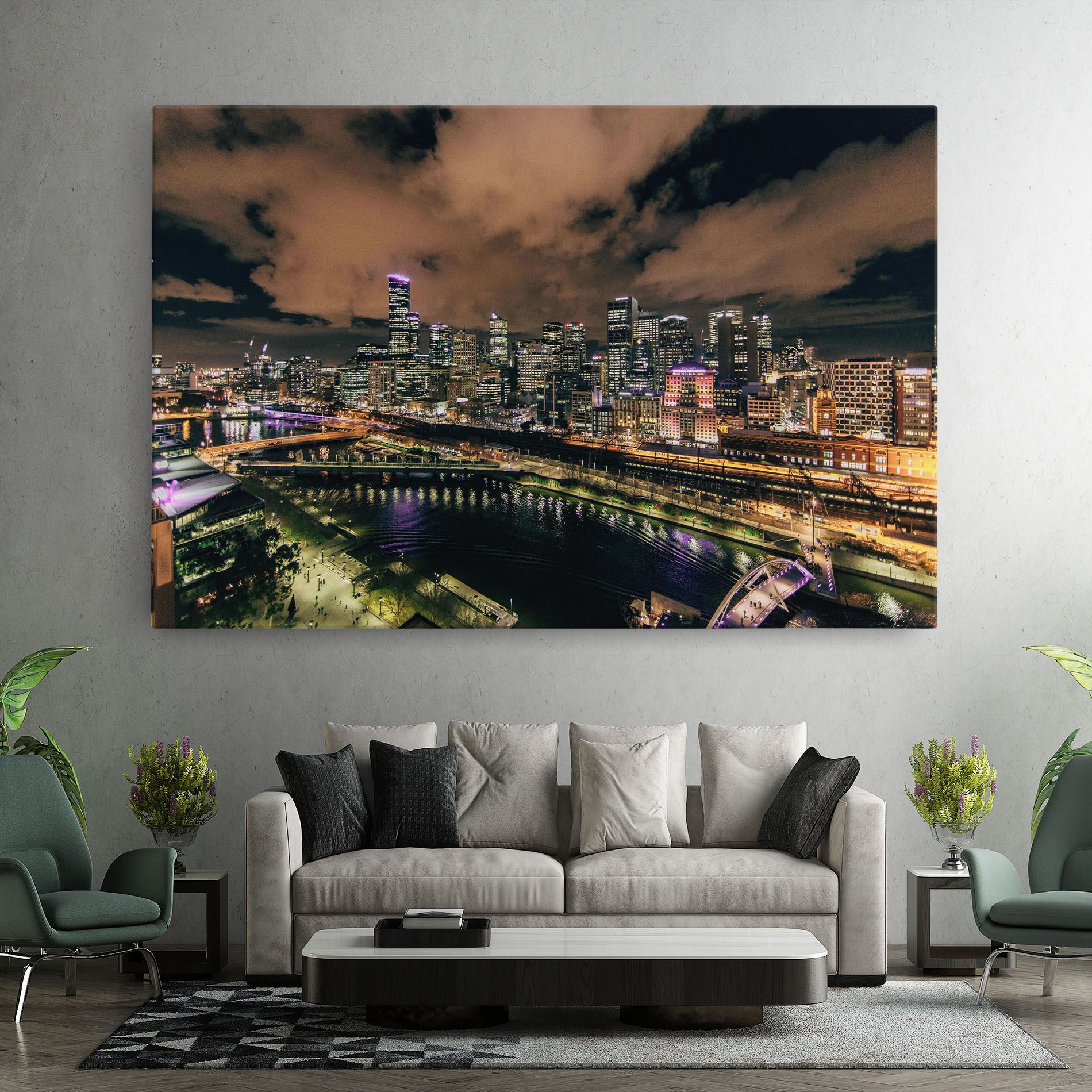 Green Purple City mockup 7