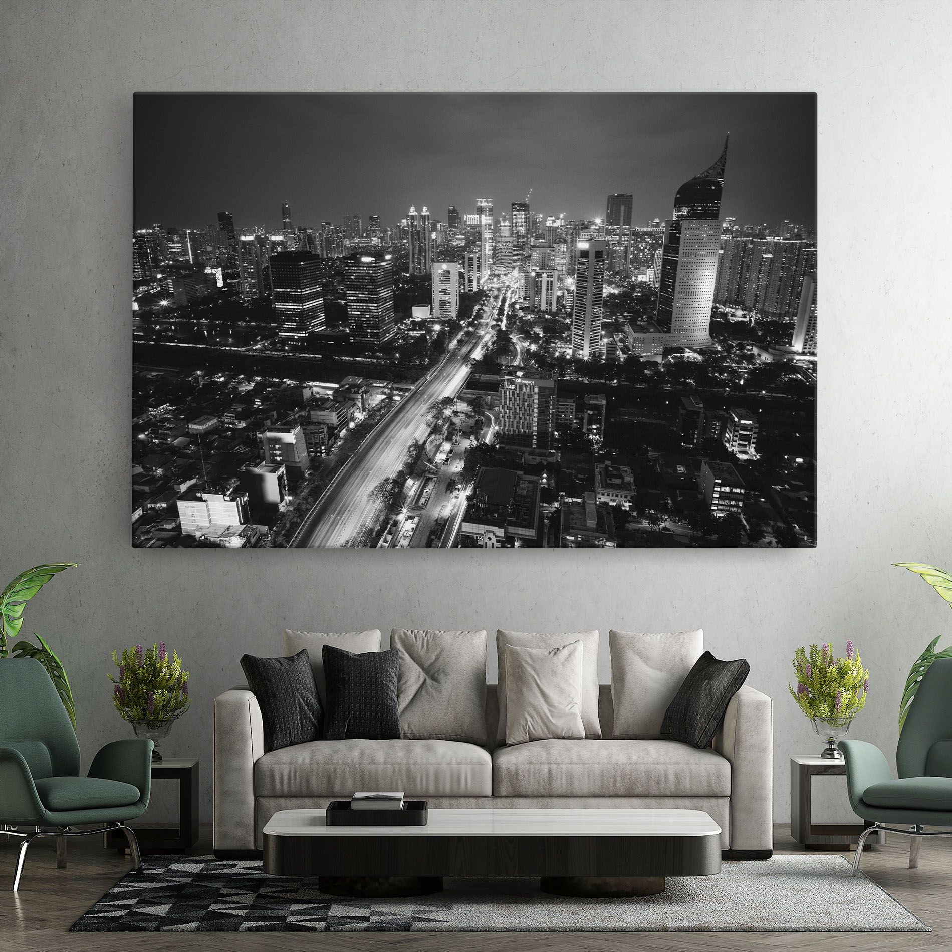 Grey Lights City mockup 7