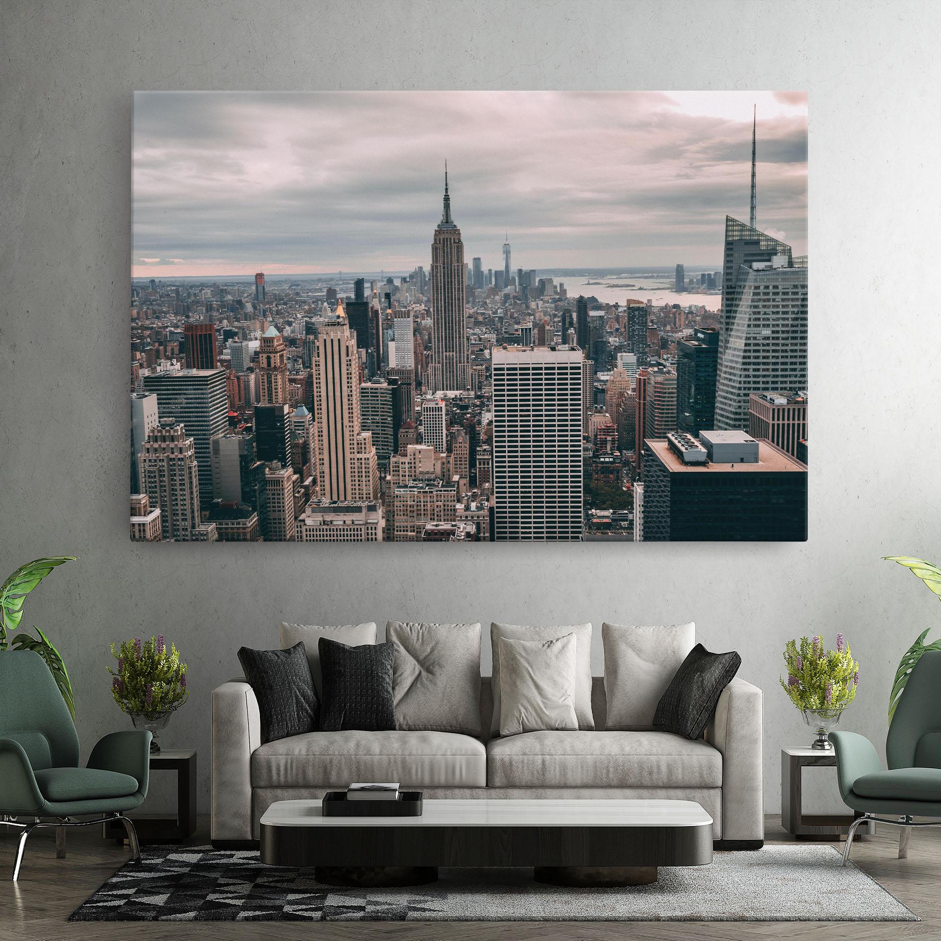 Leinwandbild High View Building mockup 7