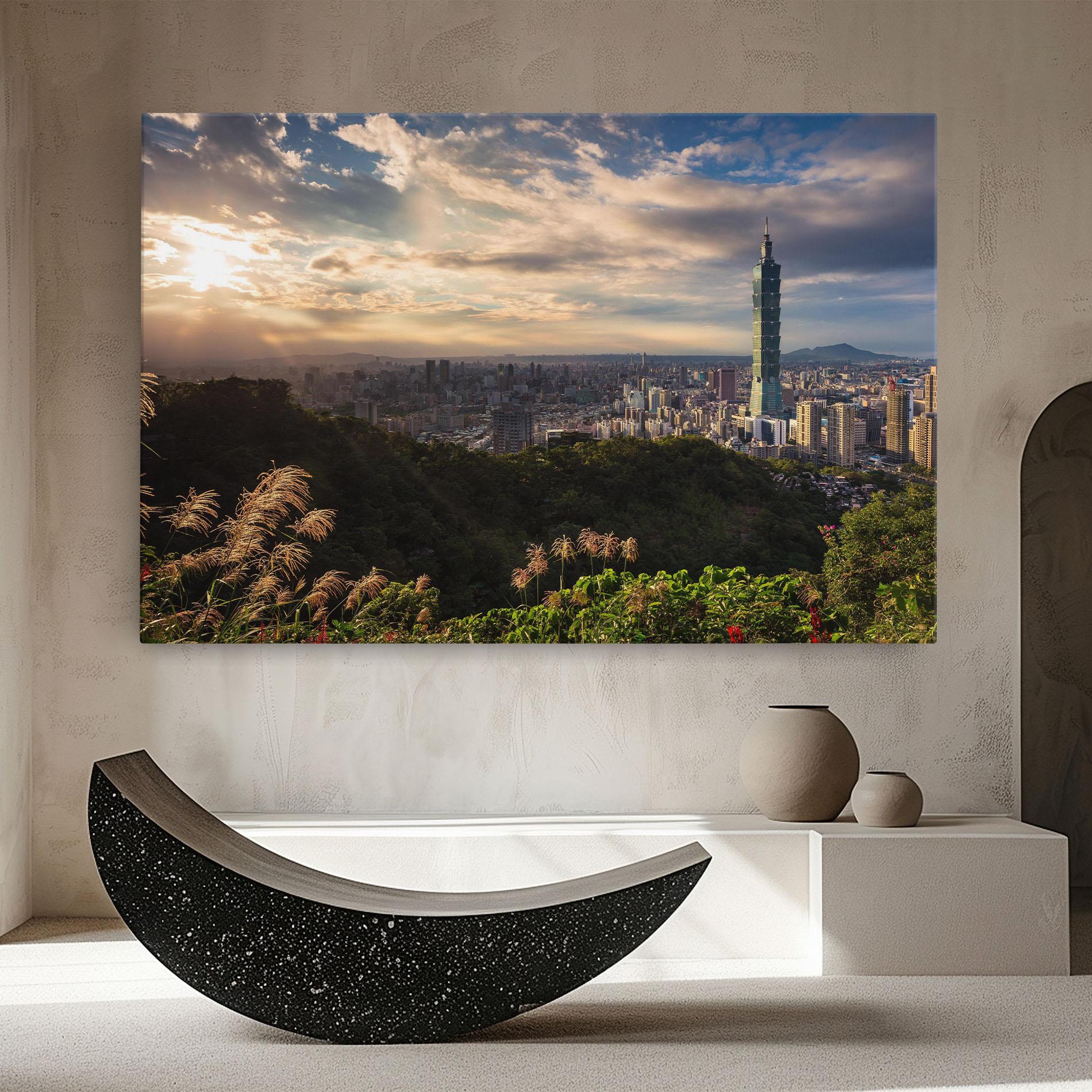 Leinwandbild Big Building Daylight mockup 8